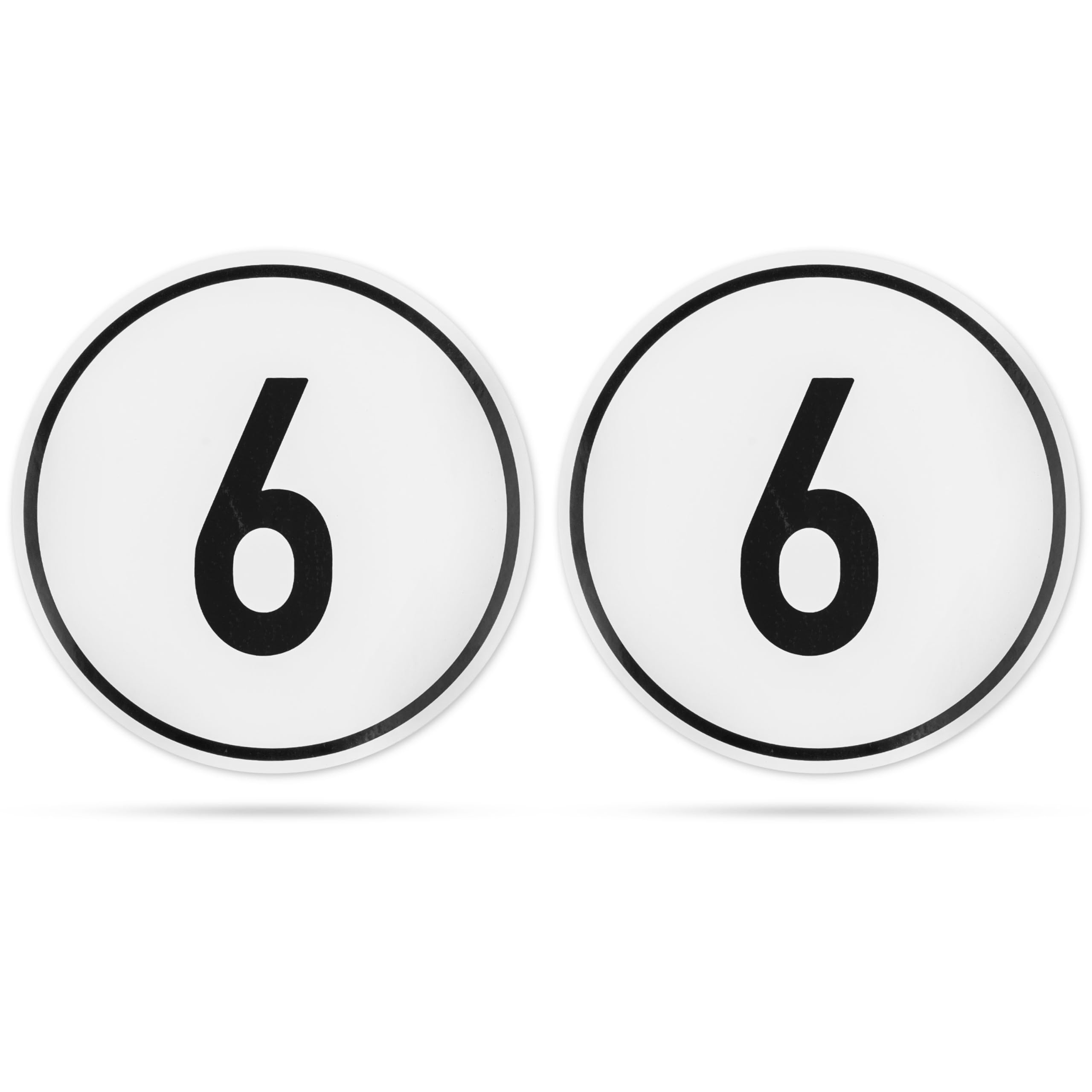 Aufkleber Set Geschwindigkeit mit 6 KM/H, 2 Stück, Ø 20 cm, selbstklebende Folie, außenklebend, Tempo Klebesticker für Anhänger, LKW, Bus, Landmaschine, Wohnwagen, Geschwindigkeitsaufkleber KFZ hinten 6 KM/H, Ø 20 cm, 2 Stück Angebot bei HelloDeals