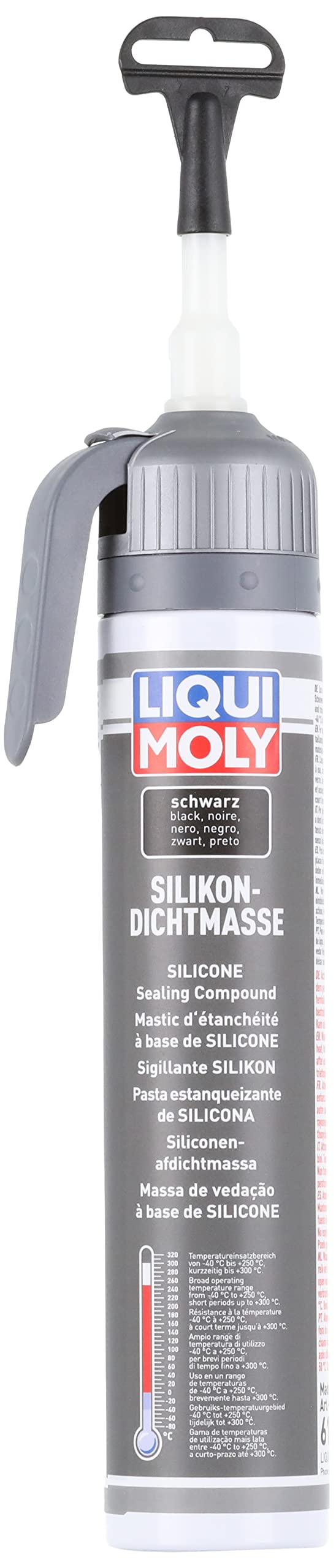 LIQUI MOLY Silikondichtmasse schwarz | 200 ml | Karosserieschutz | Dichtstoff | Unterbodenschutz | Art.-Nr.: 6185 Single Angebot bei HelloDeals
