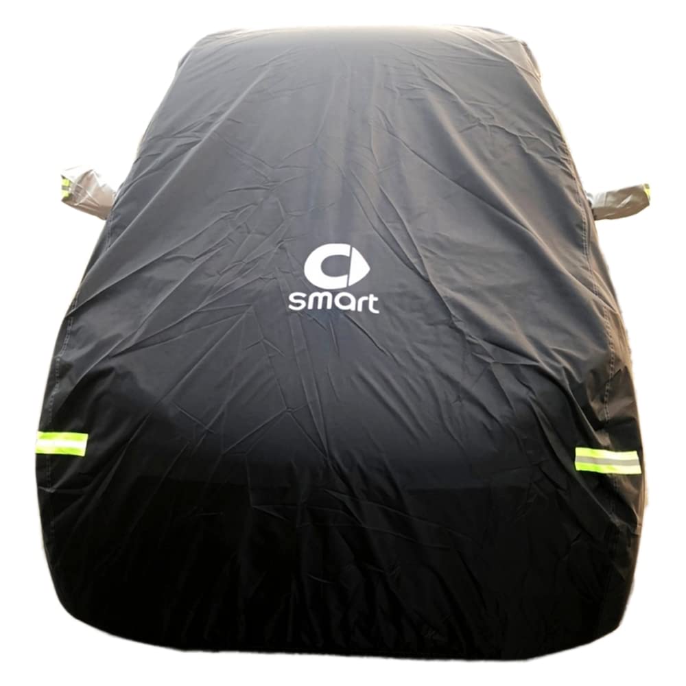 Autoabdeckung Abdeckplane Vollgarage Plane Autoplane FüR Smart Fortwo Wasserdicht SchutzhüLle Abdeckung HüLle Sonnenschutz Staubdicht Schwarz Angebot bei HelloDeals