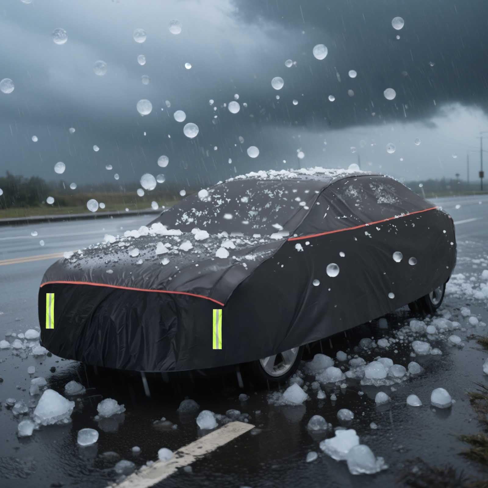 Hagelschutzplane Auto, Wasserdichter Verdickter Hagelschutz Auto Autoabdeckung Hagelschutz für Opel Corsa, Renault Clio, Peugeot 208, Toyota Yaris (Größe 1 PKW 350 - max. 405cm) Größe 1: PKW 350 - max.405 cm Länge Angebot bei HelloDeals