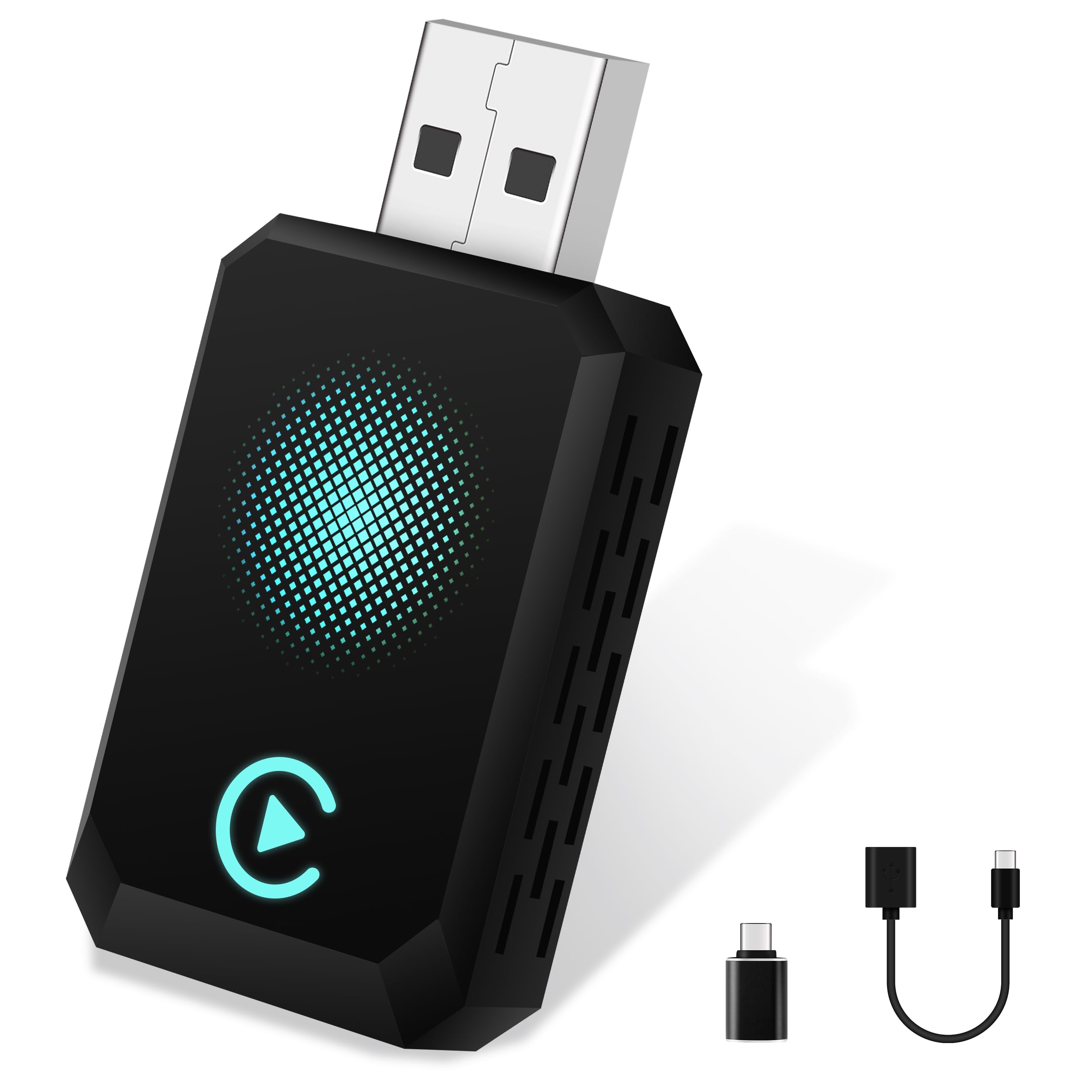 CarPlay Wireless Adapter, 2025 Upgrade CarPlay Dongle Konvertiert Kabelgebunden zu Kabellos für iPhone, USB C/A Plug and Play CarPlay Adapter Kompatibel mit iPhone iOS 10+ und Autos mit CarPlay Angebot bei HelloDeals
