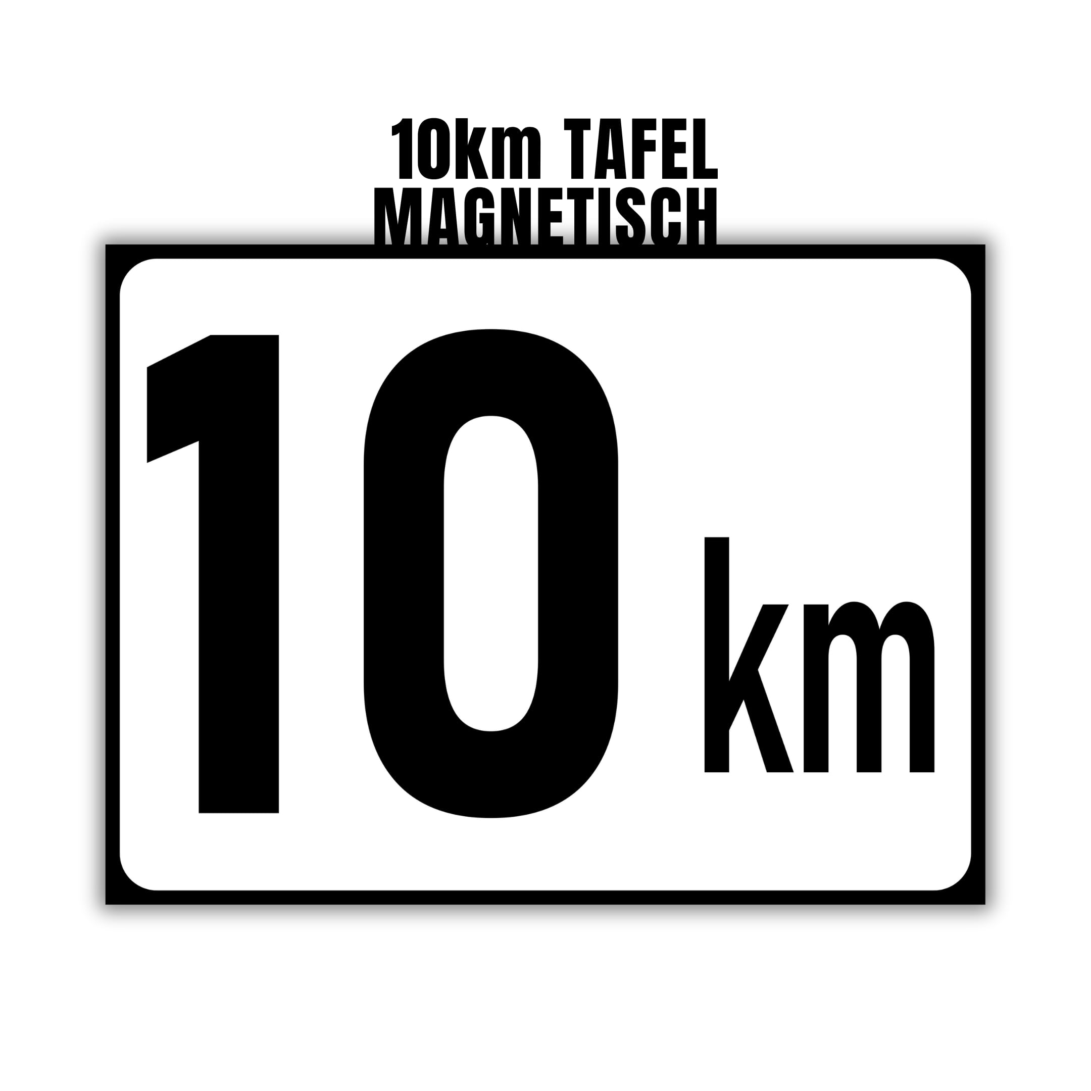 km Tafel Bauartengeschwindigkeit magnetisch | kmh Tafel für Traktor Anhänger oder Oldtimer (10km) Angebot bei HelloDeals