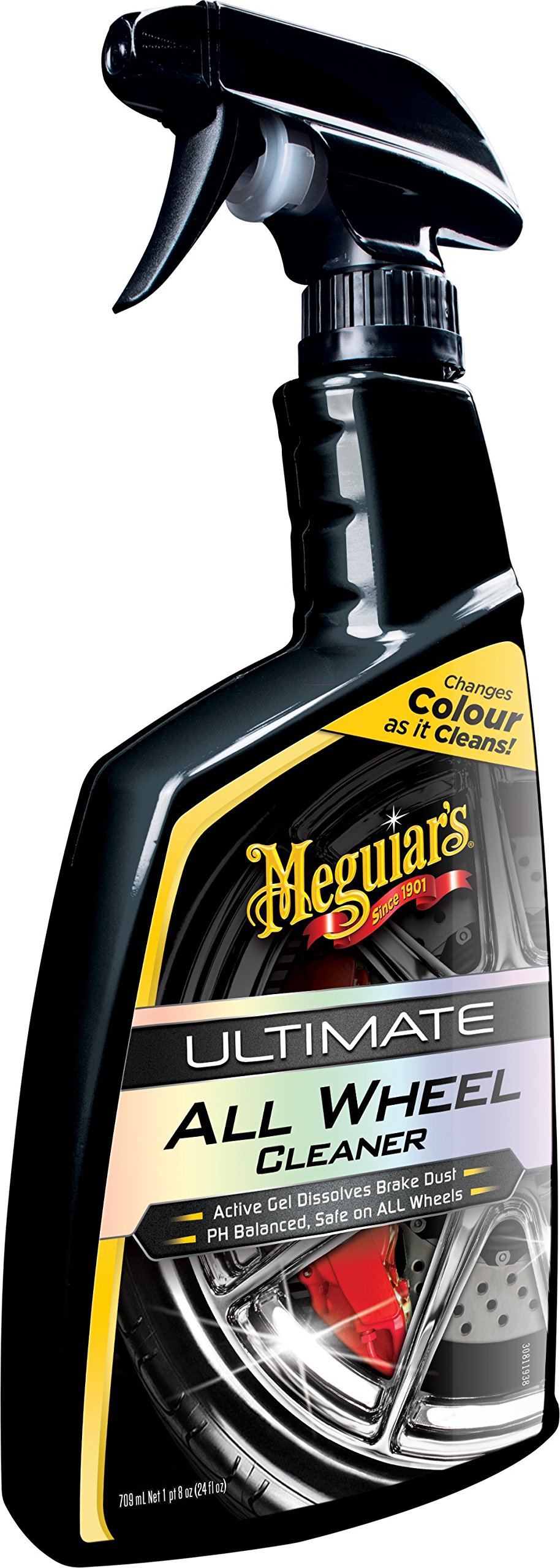 Meguiar's G180124EU Ultimate All Wheel Cleaner Felgenreiniger, Reinigt alle Felgenoberflächen, Entfernt Bremsstaub und Schmutz, PH-Neutral, 709ml Single 118.17 ml (6er Pack) Angebot bei HelloDeals