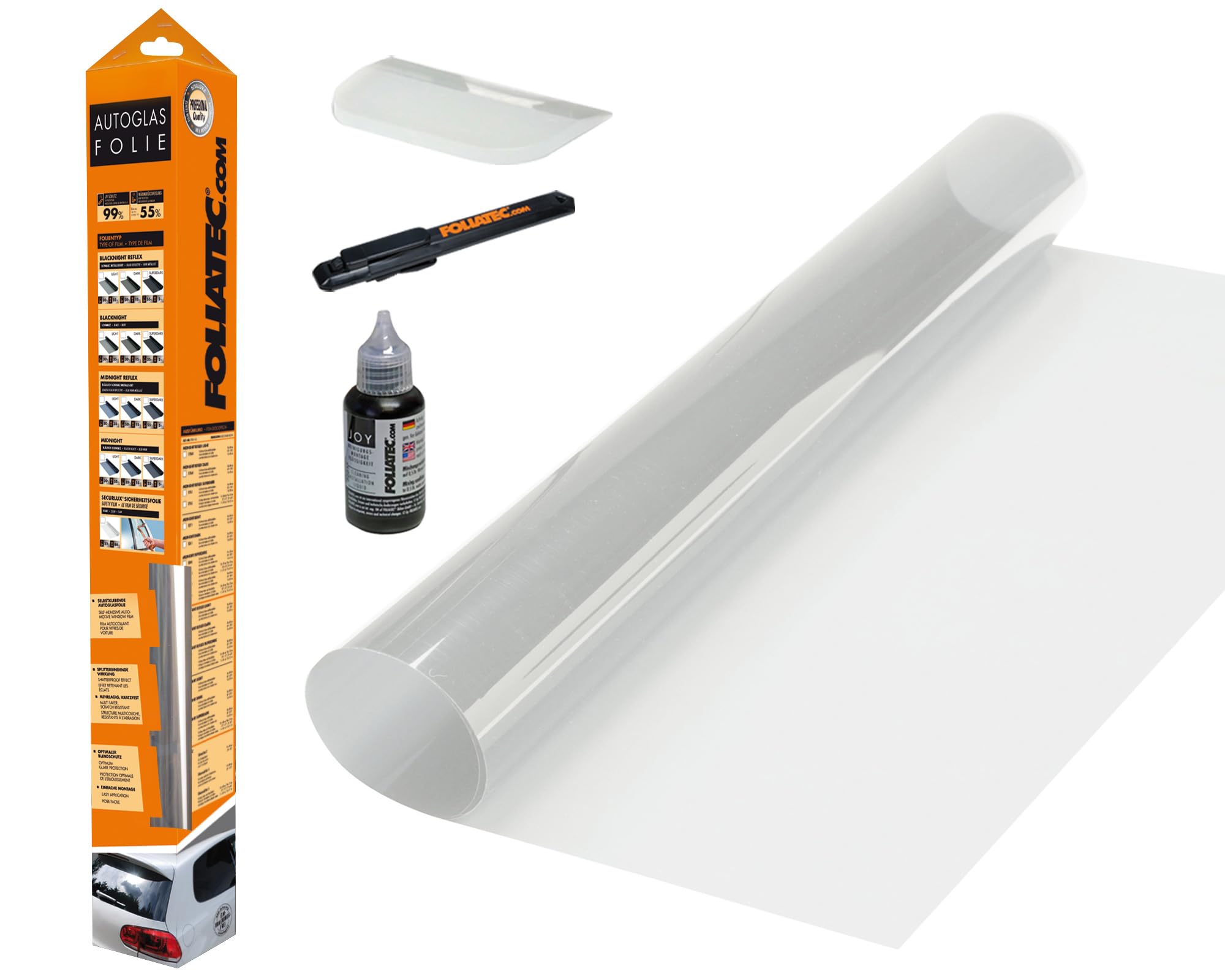 FOLIATEC Securlux Sicherheitsfolie Splitterschutz Autoscheiben Folie Einbruchschutzfolie, mit ABG, Transparent, 51 x 230 cm Angebot bei HelloDeals