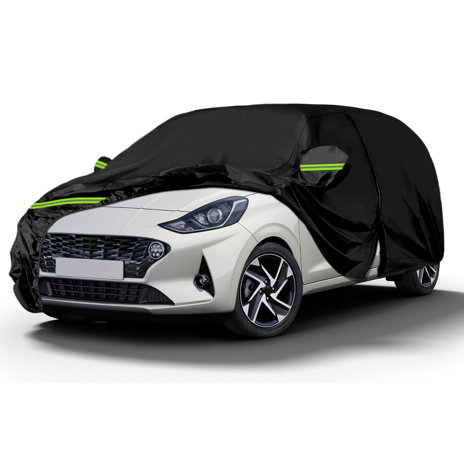 Autoabdeckung Wasserdicht Ersatz für Hyundai I10 PA/IA/AC3 2007-2024, Vollgarage Autoplane Outdoor, Auto Ganzgarage Abdeckplane Winter Sommer Allwetter Abdeckung für Regen Sonne Staub Schnee Schutz Angebot bei HelloDeals