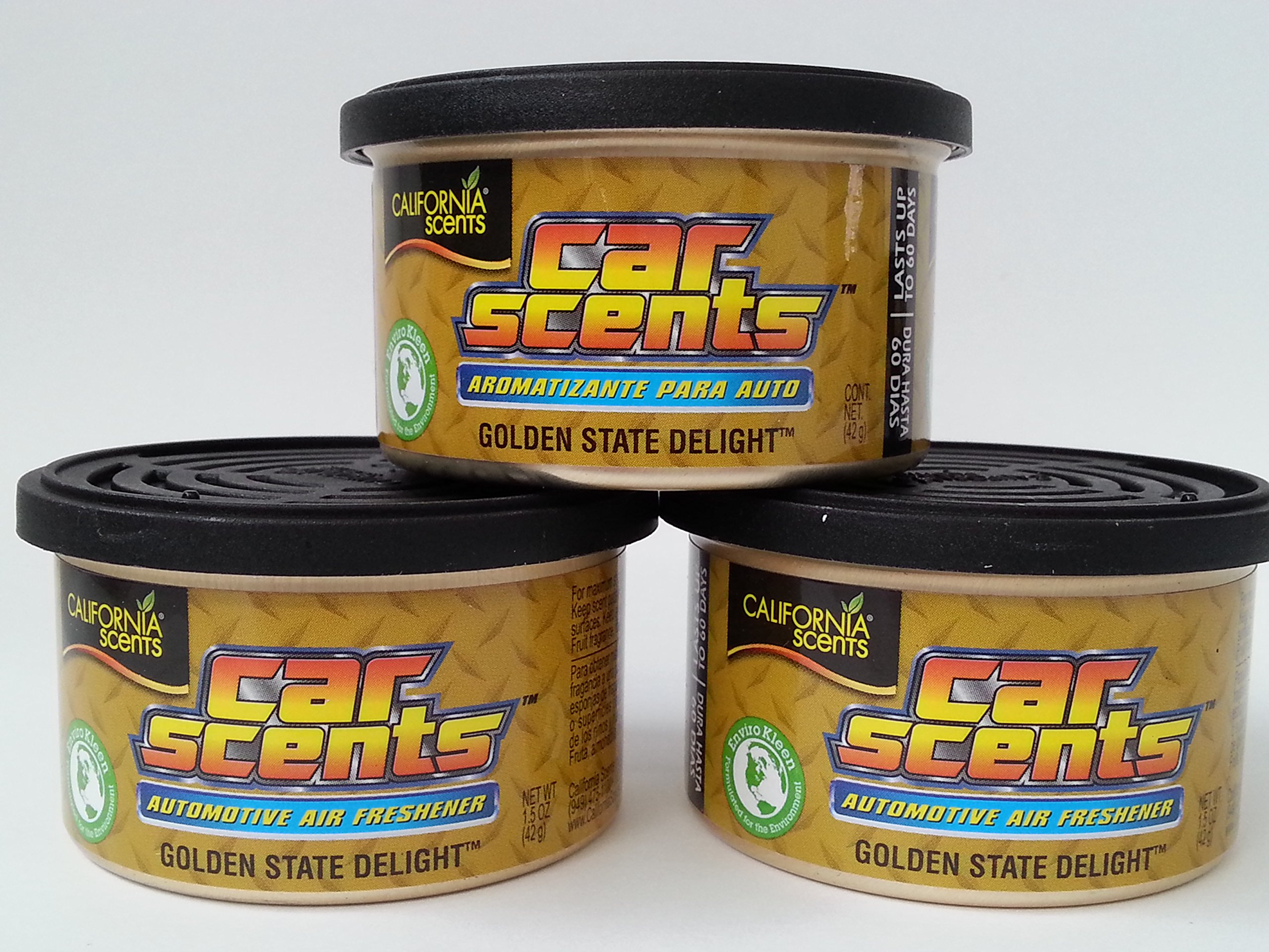 Car Scents California Sents Golden State Delight Lufterfrischer 3er Sparpack - Set frischen Duft 1 stück (3er Pack) Angebot bei HelloDeals