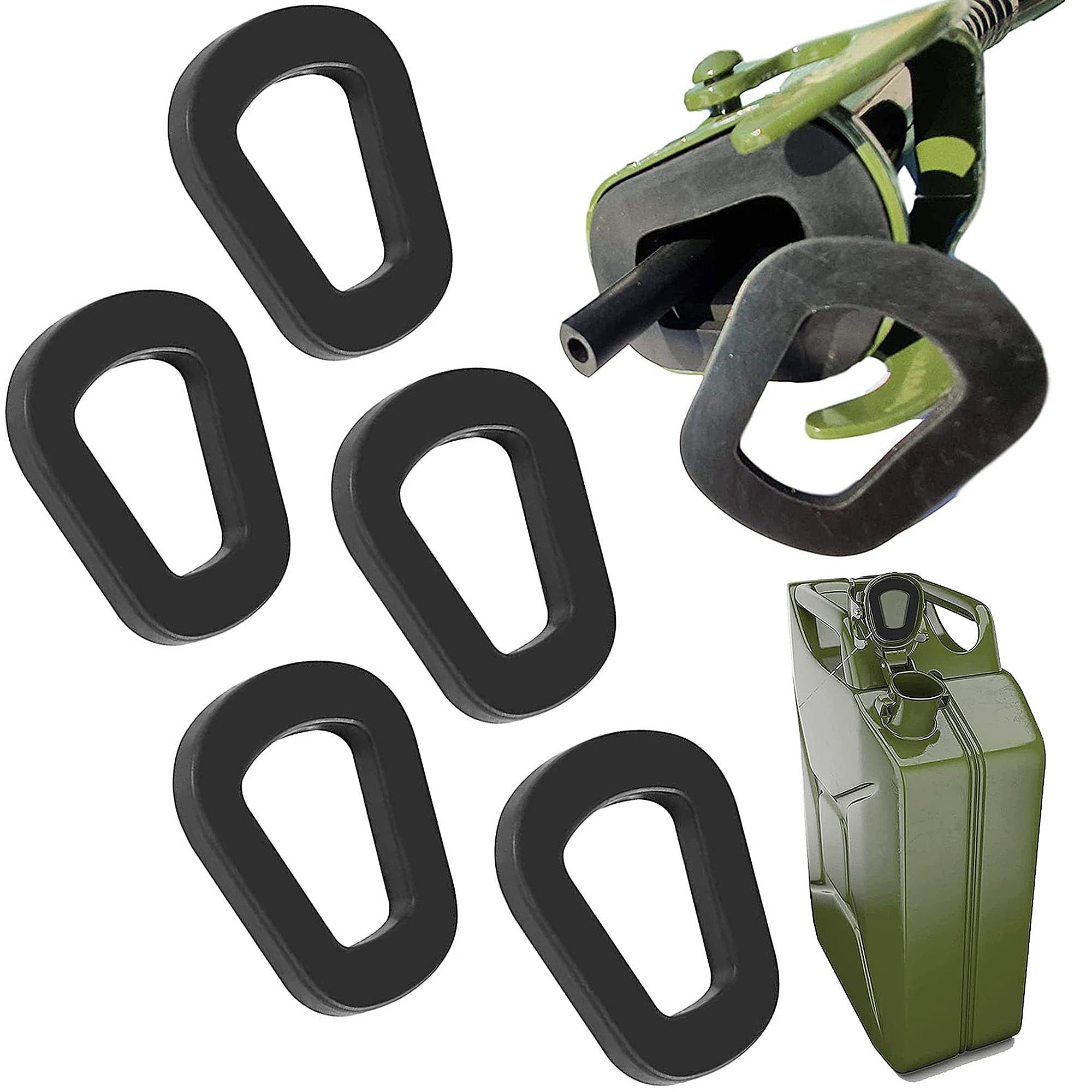 5 Stück Dichtungen Gummidichtungen für Benzinkanister, Ersatzdichtung für 5, 10, 20 Liter Kanister, Schwarze Dichtungen, Dichtung Kanister Auslauf, Gummiauflage Metalldichtung Angebot bei HelloDeals