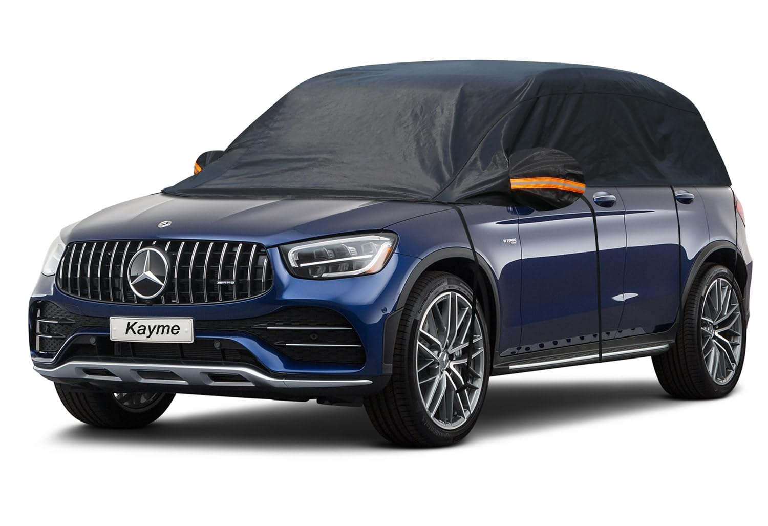 kayme Halbgarage Wasserdicht Atmungsaktiv Autoabdeckung. Halbabdeckung Autoplane für Regen Sonne Staub Schutz. PKW Abdeckplane Wetterfest, Faltgarage für SUV/4x4.(bis zu 460 cm) YM H4 - Für SUV Bis zu 460 cm Schwarz Angebot bei HelloDeals