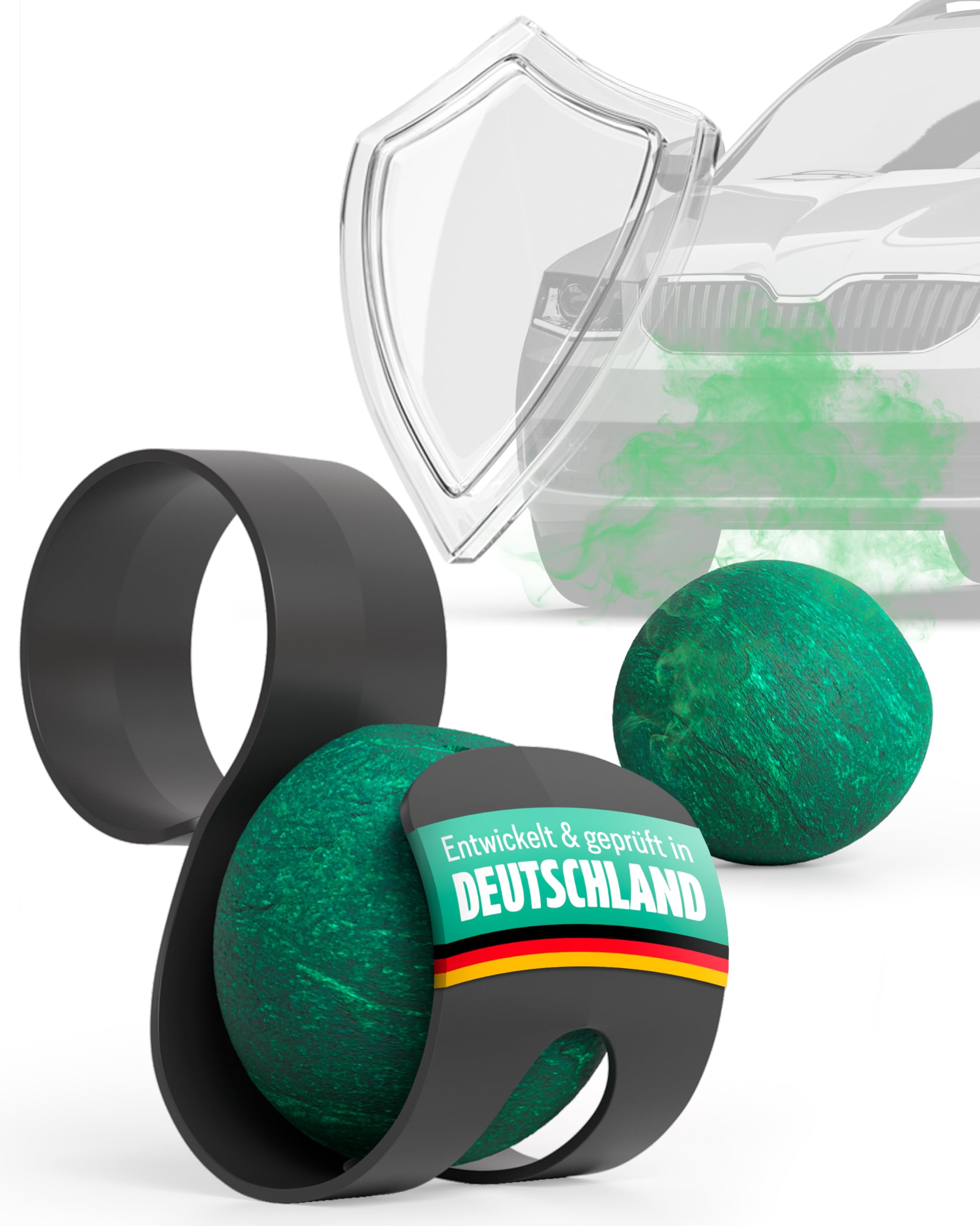 Futum 2X Marder Abwehrkugeln 2er-Set inkl. Halter – Marderschreck Auto mit natürlichem Duftwirkstoff – Marderabwehr Auto mit Sofortschutz – Langanhaltender Marderschutz für Auto für bis zu 3 Monate Angebot bei HelloDeals