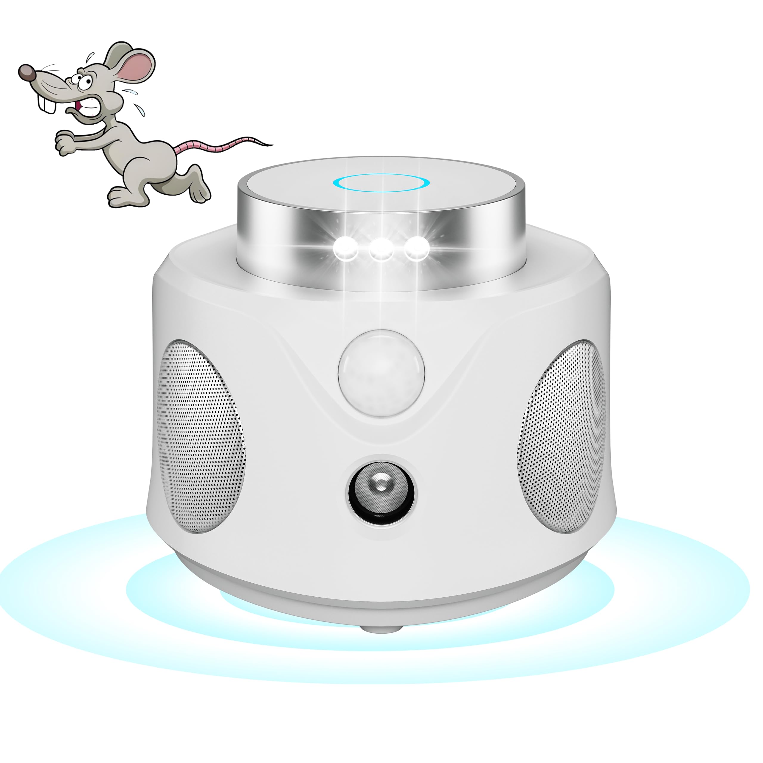 Marderschreck mit Stecker, Jkevow Ultraschall Mäuseabwehr 360° Rat Repellent, Anschluss an Steckdose Marderschreck für Dachboden, Haus, Garten, Garage Weiß Angebot bei HelloDeals