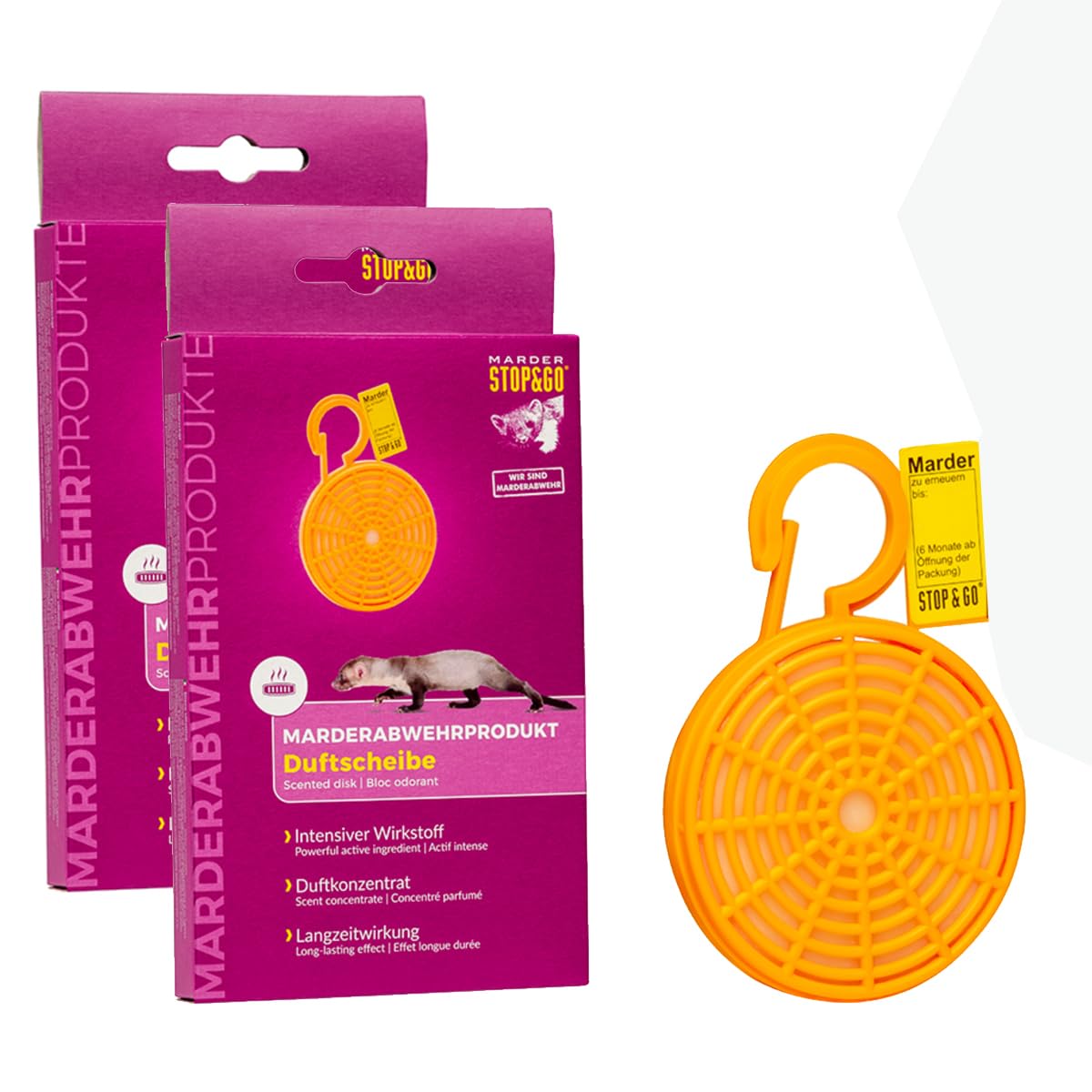 2x STOP&GO Anti Marder Duftscheibe Angebot bei HelloDeals