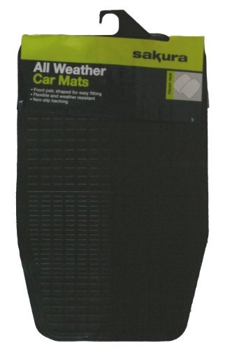Sakura SS3349 Universal-Gummimatten für die Vorderseite, Schwarz, 1 Paar Angebot bei HelloDeals
