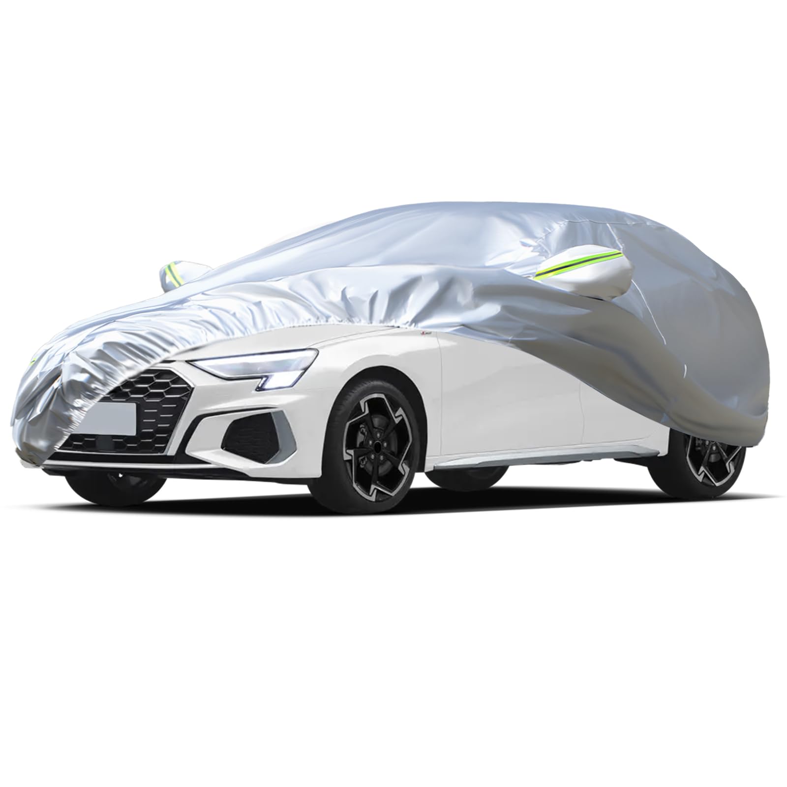 Favoto Auto Abdeckung Winter Abdeckplane - Wasserdicht Autoplane UV-Schutz Staubdicht Kratzfest Windfesten Atmungsaktiv Passend für Audi A3 Sportback(1996-2024) Silber Silber Compatibles con Audi A3 Sportback(1996-2025) Angebot bei HelloDeals