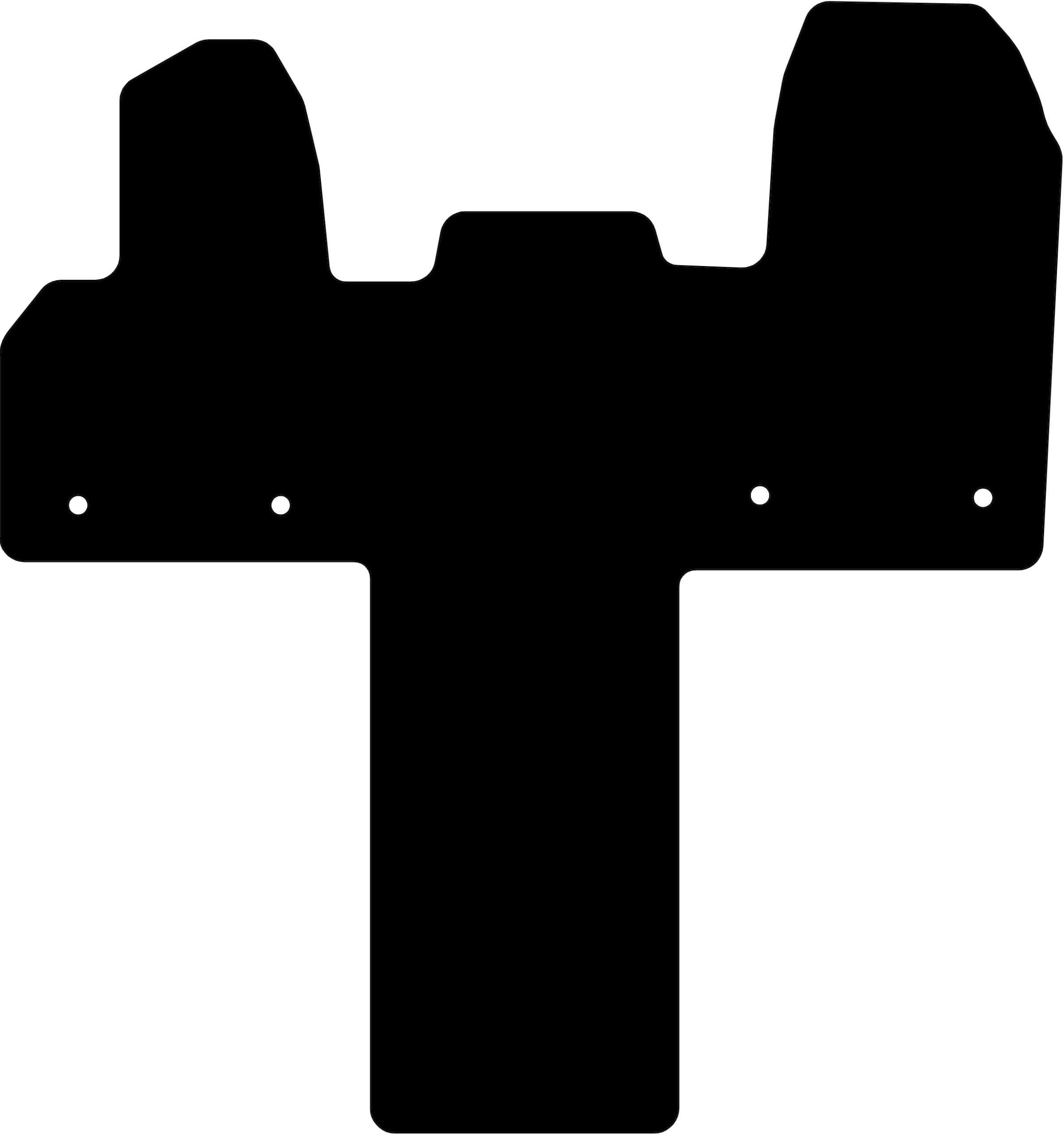 Kovvar Fußmatten passend für Ford Transit 2019-2025 Passend zur Ausführung: Wohnmobil | Automatik | Qualität: Luxury Transit 2019-2025 | Wohnmobil | Automatik Luxury Angebot bei HelloDeals