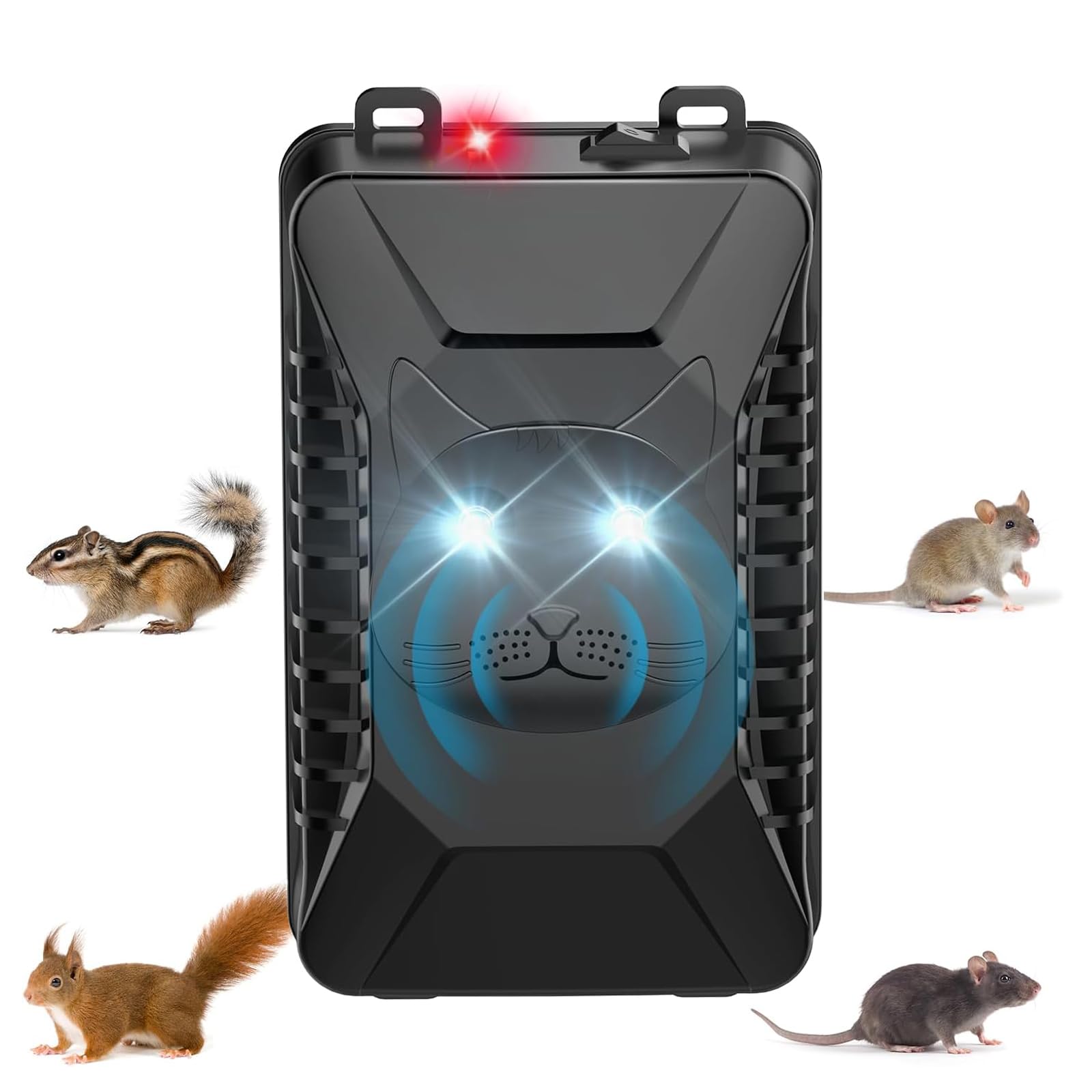 Marderschreck Auto, Effektive Ultraschall Marderabwehr mit Blinklicht, Marderschreck Anschluss USB oder Batteriebetrieb, Marderschutz für Motorraum, KFZ, Dachboden, Haus, Garten 13,3 x 11,8 x 4,1 cm Angebot bei HelloDeals