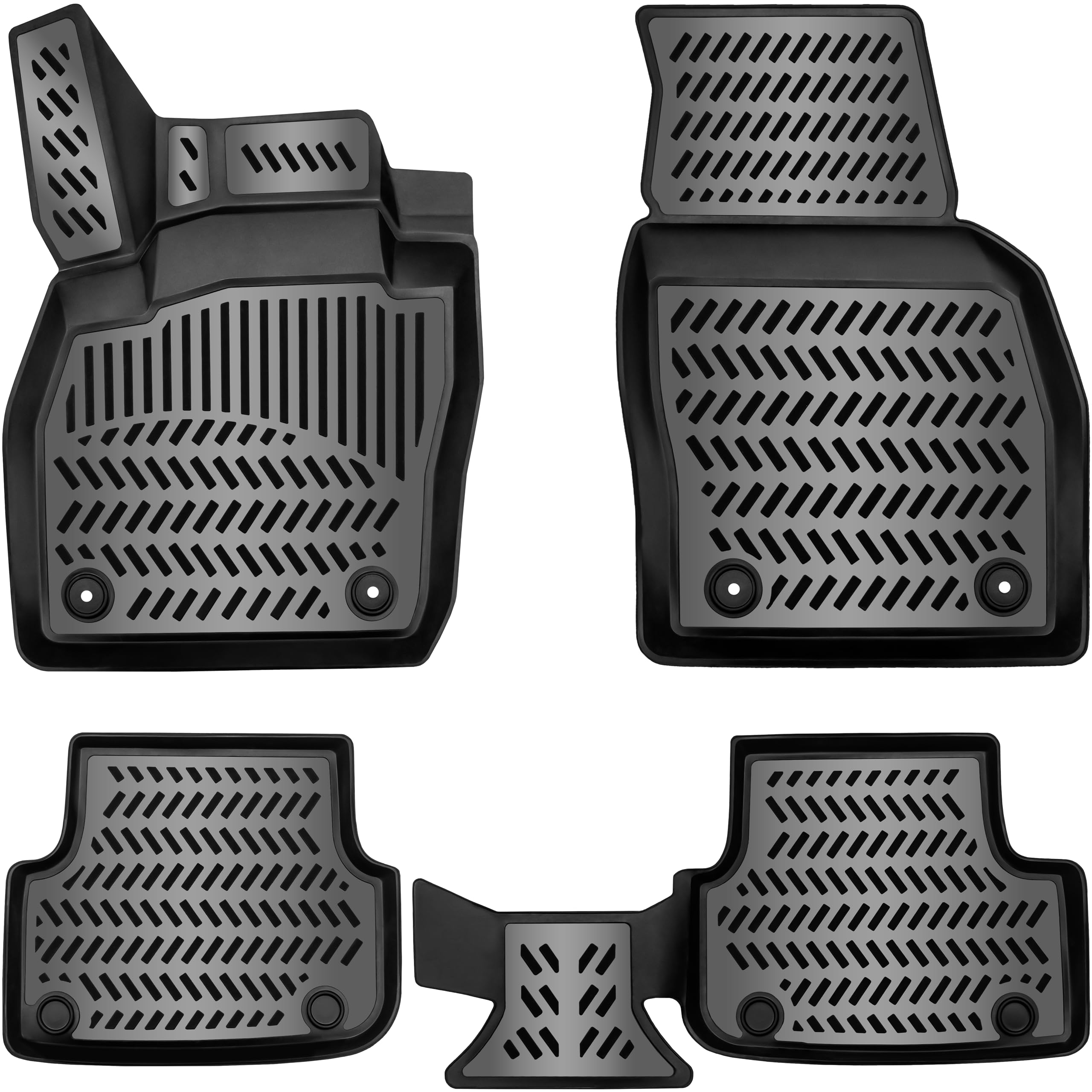 ELMASLINE 3D Gummimatten Set für Opel Astra K (2015-2021) | Extra hoher Rand | Fußmatten ASTRA K (Baujahr ab 2015) Angebot bei HelloDeals