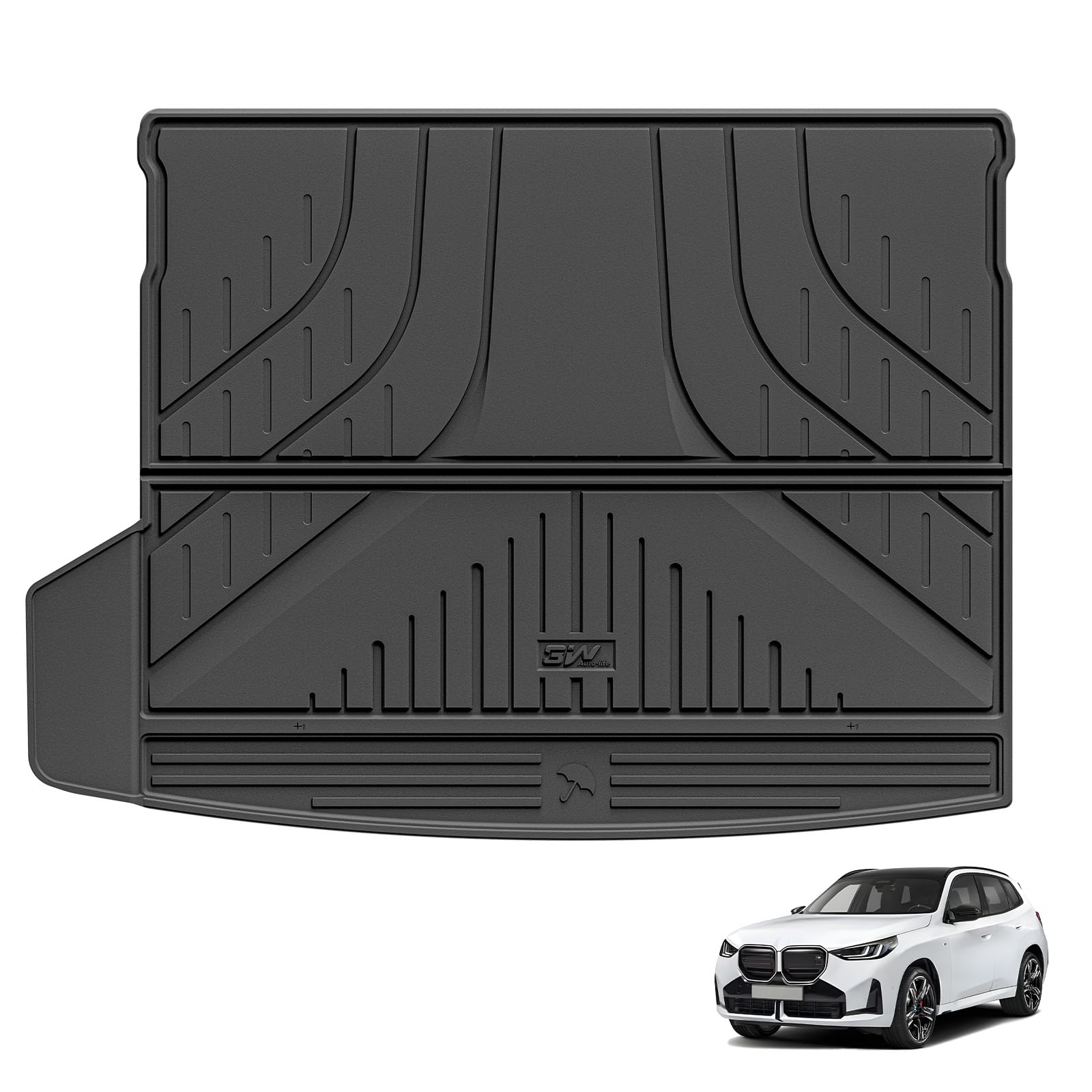 3W Kofferraumwanne für BMW X3 G45 2025 2026, Nicht für PHEV, Thorex™ Allwetter Kofferraum Schutzmatte für X3 G45 Auto Kofferraumschutzmatte Zubehör, Schwarz Antirutschmatten 3.BMW X3|25-26|Kofferraumwanne Angebot bei HelloDeals