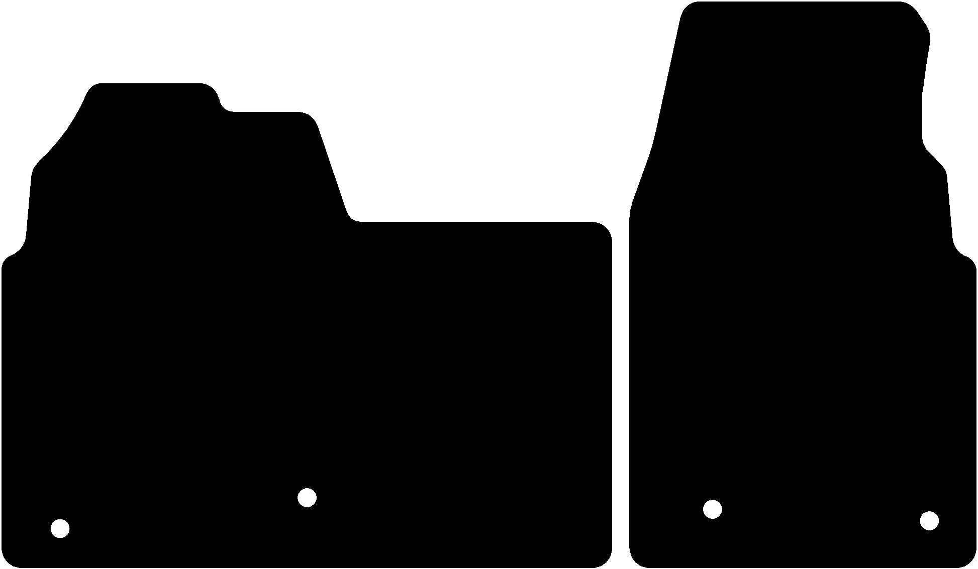 Kovvar Fußmatten passend für Volkswagen Transporter T7 2025-2025 Passend zur Ausführung: Vorne | Qualität: Basic Transporter T7 2025-2025 | Vorne Basic Angebot bei HelloDeals