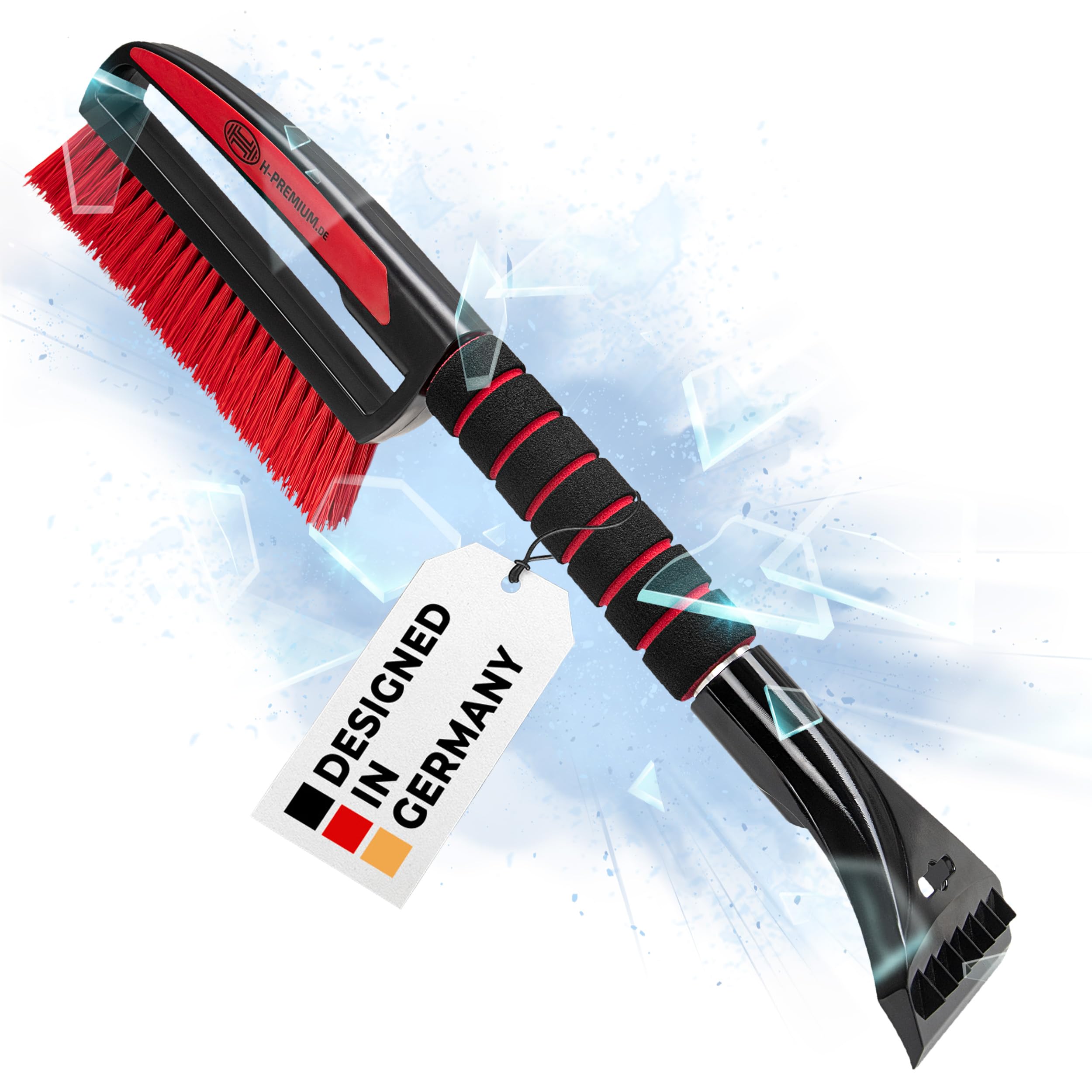 HEYNER® Eiskratzer Auto mit Besen TESTSIEGER 2024 * 9cm Klinge I mit Schneebesen mit 3cm x 22cm aus Polysterol I ergonomischer Softgriff Eisschaber aus hochschlagfestem Polycarbonat Größe: 50 x 9cm Angebot bei HelloDeals