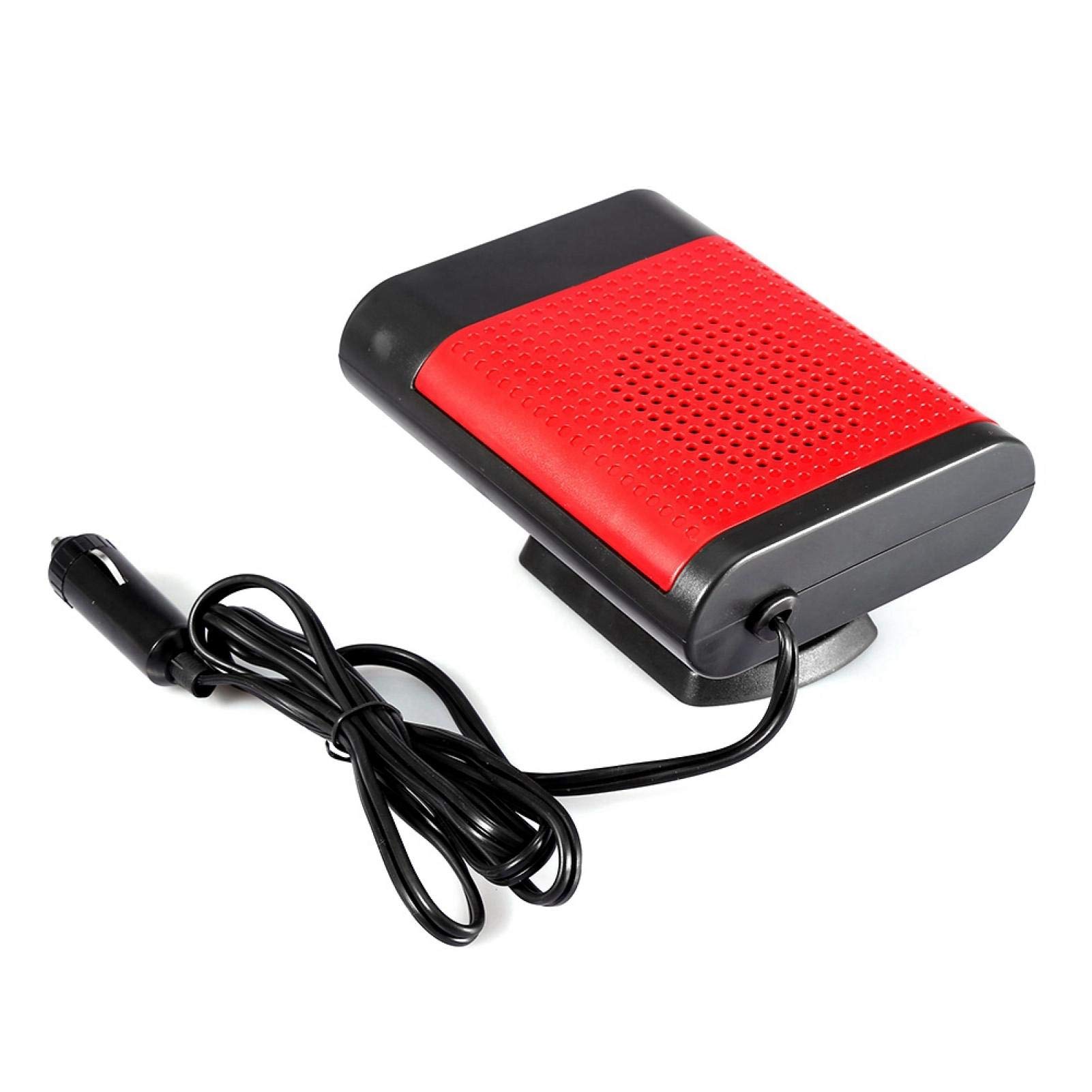 Defroster für Auto Windschutzscheibe, Auto 12V tragbare elektrische Fensterheizung Heizung Trockner Windschutzscheibenlüfter Defroster Demister ABS(rot) Angebot bei HelloDeals