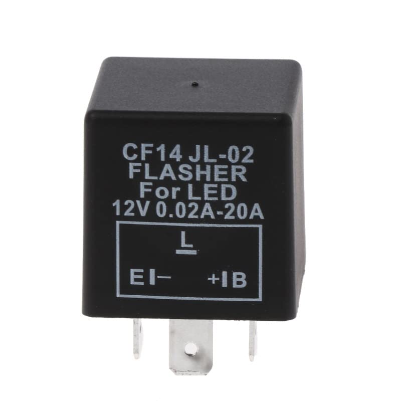 Ziyan LED 12V Blinker-Relais Lastunabhängig 0,02-20A 3-Polig CF14 Flasher Blinkrelais Angebot bei HelloDeals