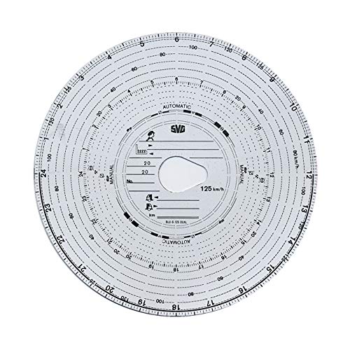 3 Packungen Tachoscheiben Diagrammscheiben bis 125 km/h Tachoblatt Kontrollscheiben 125-24 Fahrtenschreiberscheiben Tachographen Angebot bei HelloDeals