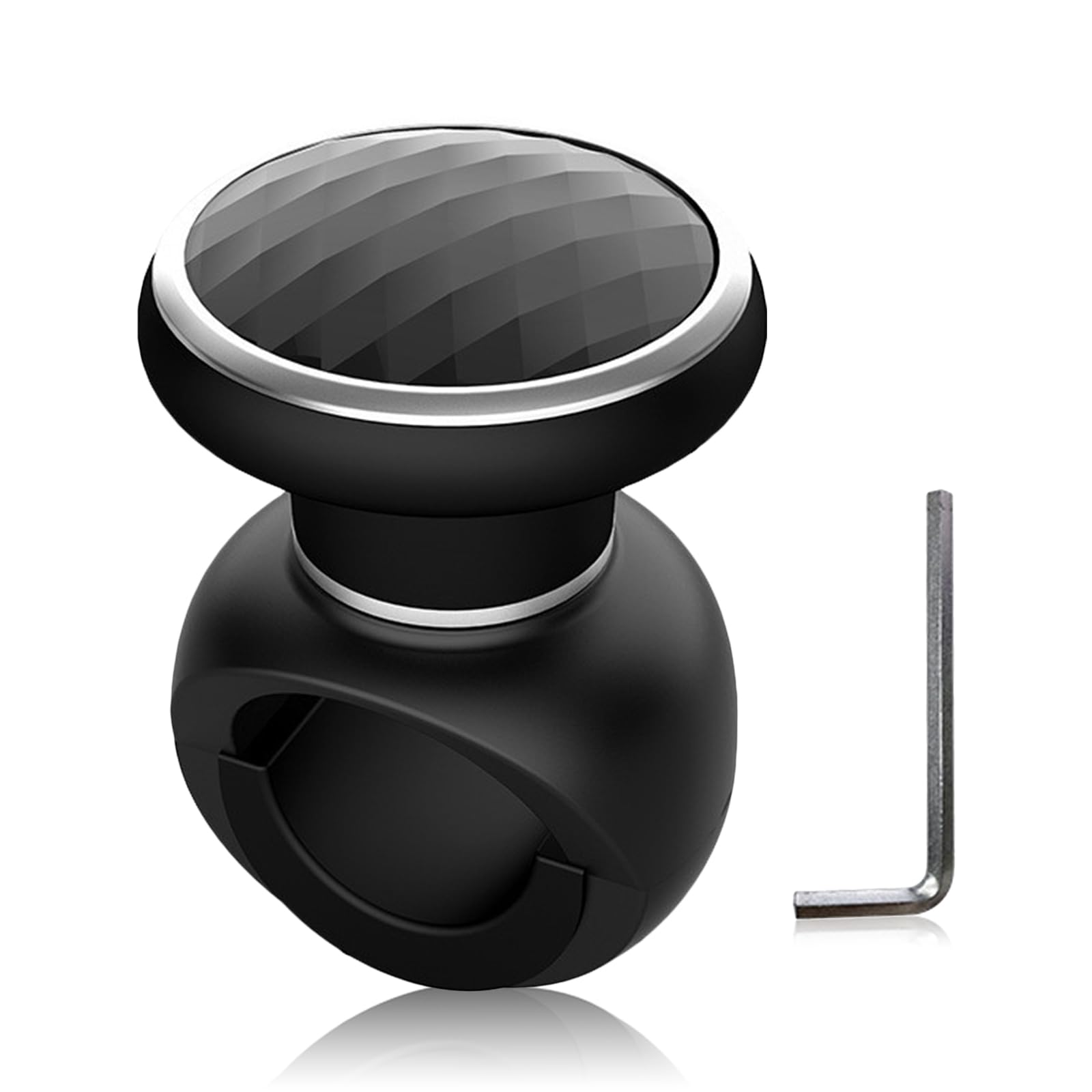 Geoyien Lenkradknauf, Lenkknauf, Lager Lenkrad mit Schraubenschlüssel, Einfache Montage, Passend für Autos, Lastwagen, Traktoren, Boote, Rasenmäher und Gabelstapler (7,9 x 5,5cm) Angebot bei HelloDeals