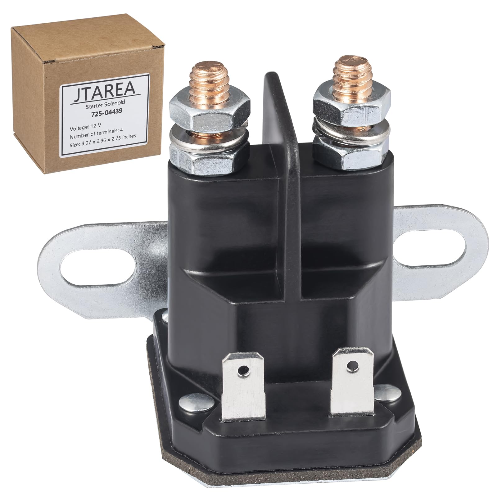 JTAREA 725-04439 Anlasserrelais Magnetschalter Starterrelais 12V Starter Solenoid Anlasser Relais Startermagnetrelais Ersatzteile für John Deere AM138068 Cub Cadet 725 04439 Aufsitzmäher Rasentraktor Angebot bei HelloDeals