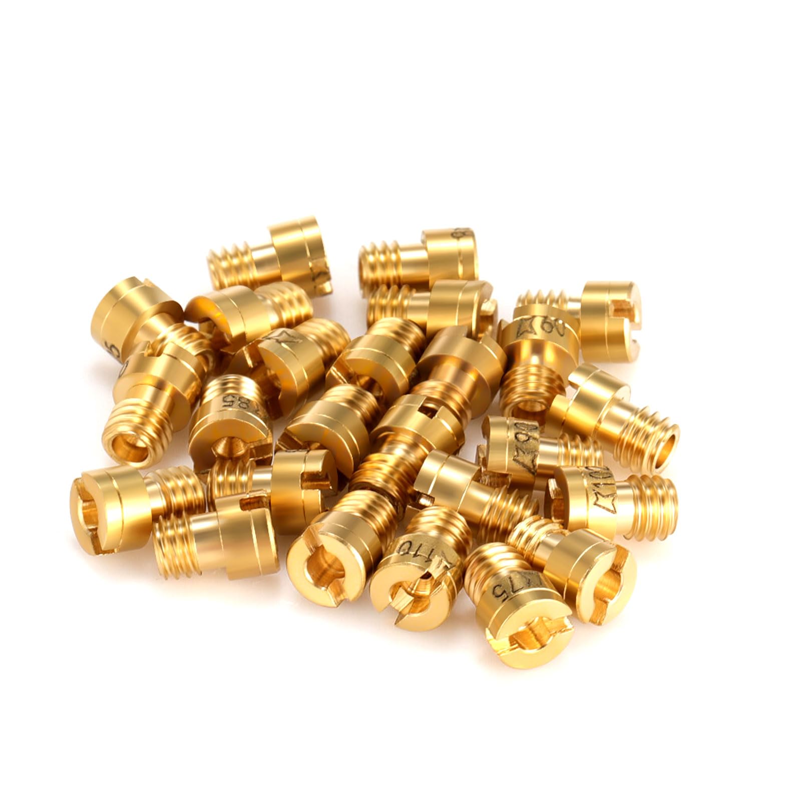 GEARMONSTER Vergaser Hauptdüsenset, 25 Stück Hauptdüsensatz, M4 55‑115 Vergaserdüsen Hauptdüsenset Vergaser Hauptdüsen Set für Roller Motorrad Schaltmoped M4 55-115 Angebot bei HelloDeals