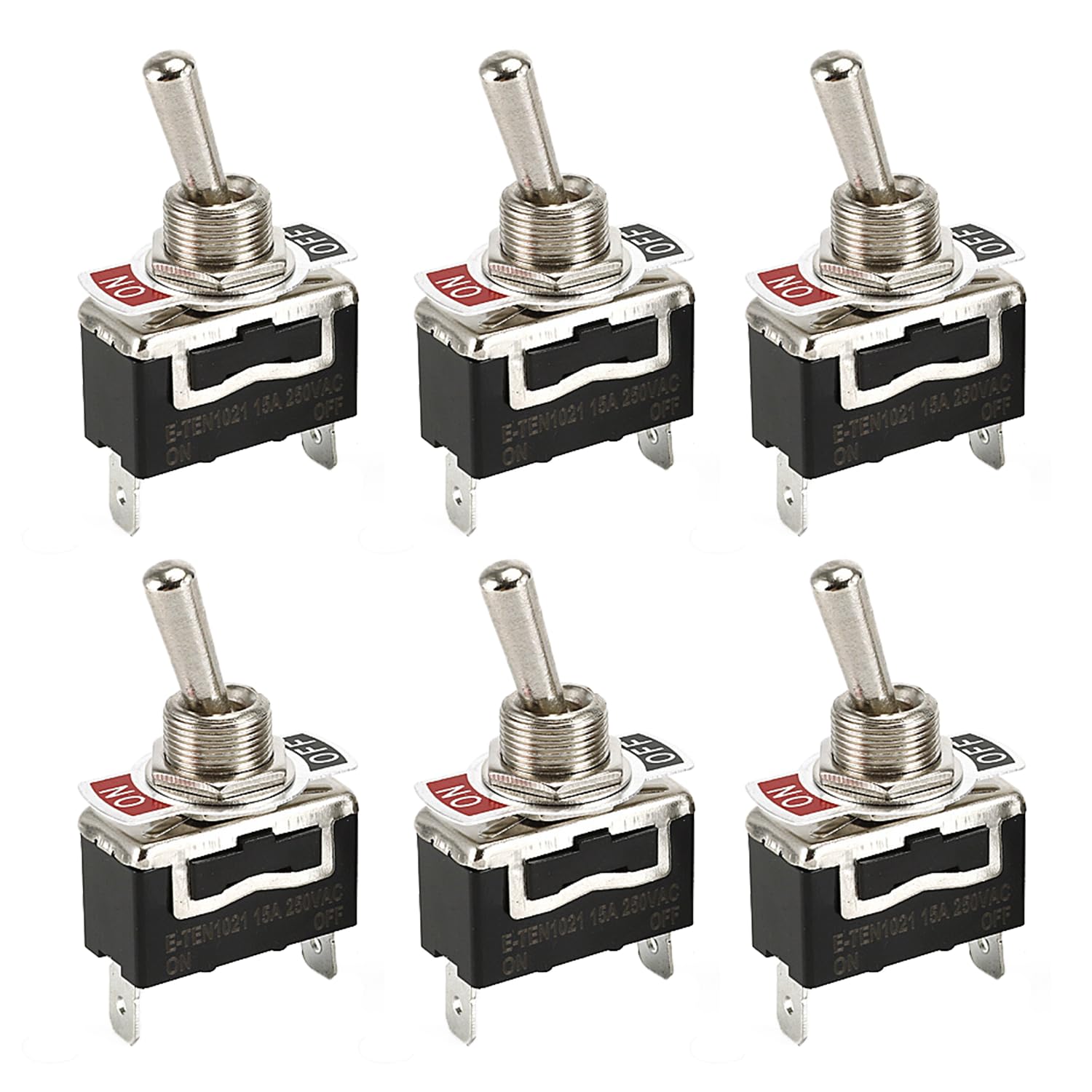 Powice 6 Stück Kippschalter 12V/15A,Miniboot 2Poliger Schalter 12V,12V/230V Schalter Geeignet für Den Einbau in Häusern, Autos und Elektrischen Geräten Schwarz 2 Schwarz Angebot bei HelloDeals