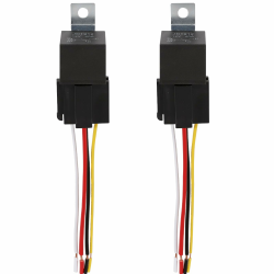 BUNTOR 2 Stück Kfz Relais 12V 40A, 12V Relais Kfz mit Steckdose, 4 Pin Relai für Motorrad, Relai mit 12 AWG Farbig Kabelbaum für Motorrad, LKW, Boot Angebot bei HelloDeals
