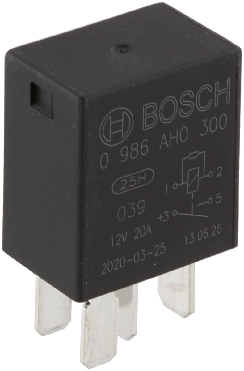 Bosch 0986AH0300 Mini-Relais 12V 20A, IP5K4, Betriebstemperatur von -40° bis 85°, Schließer-Relais, 4 Pins Angebot bei HelloDeals