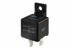 HELLA 4RA 965 400-001 Minirelais, Arbeitsstromrelais, 12 V, 4-polig, Spulenwiderstand: 90 Ohm, Halter: ja Einzelpack Angebot bei HelloDeals