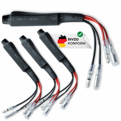 Binego® 4er Set Motorrad Lastwiderstand LED 10Ohm 10W 12V Widerstand Kabel Blinker Decoder Widerstände Angebot bei HelloDeals