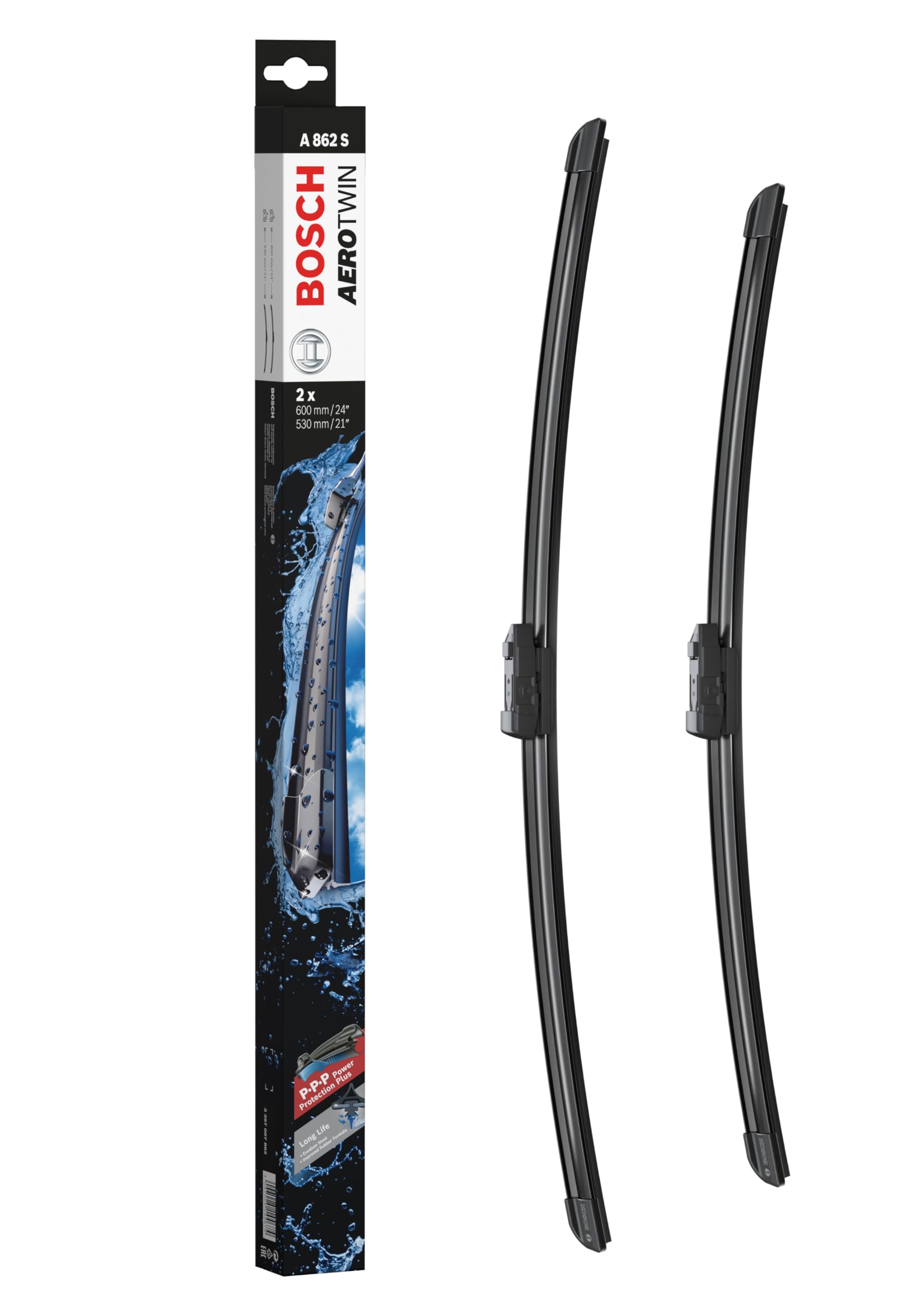 Bosch Scheibenwischer Aerotwin A862S, Länge: 600mm/530mm – Set für Frontscheibe Angebot bei HelloDeals
