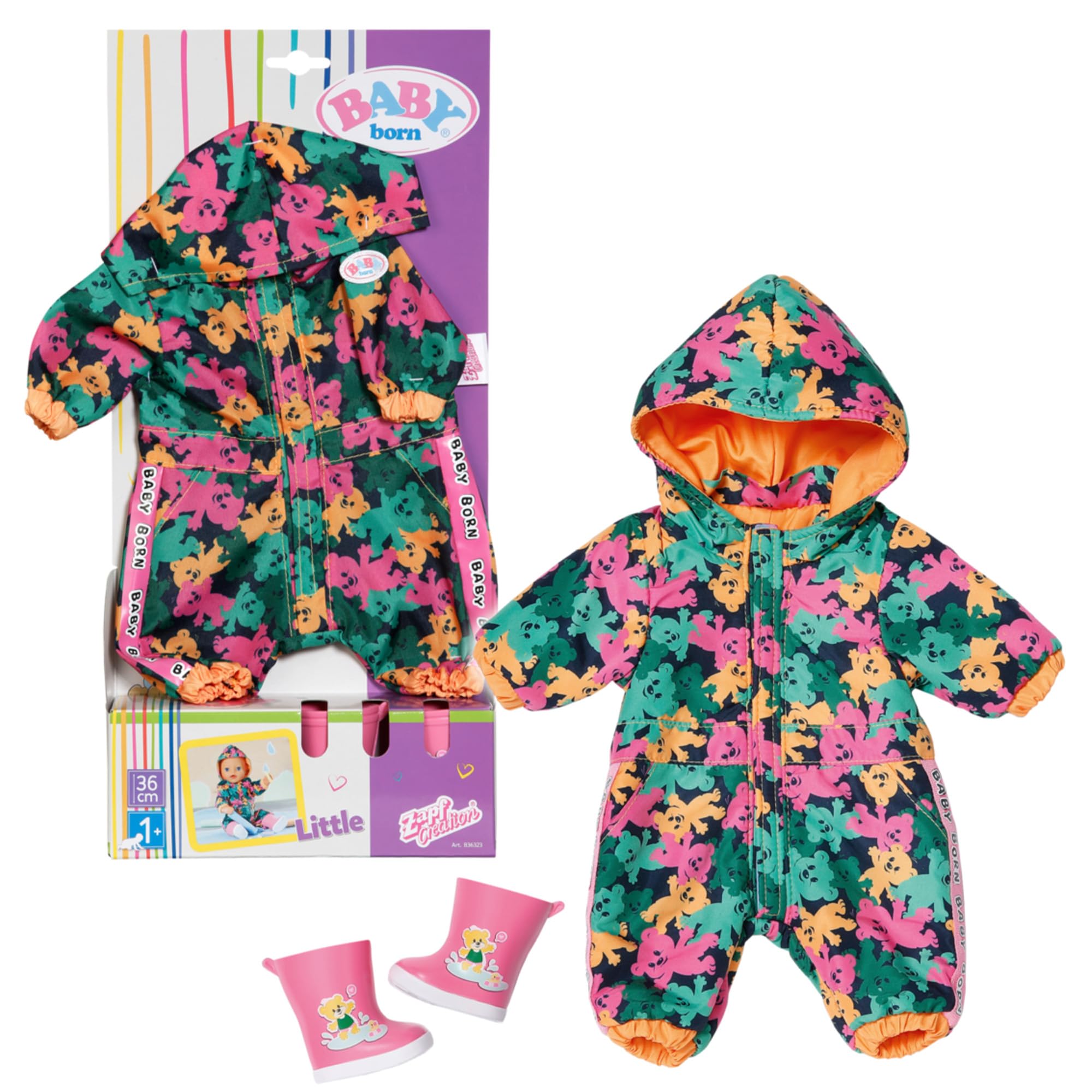 BABY born Little Outdoor Anzug für 36 cm Puppen, 836323 Zapf Creation, grün Angebot bei HelloDeals