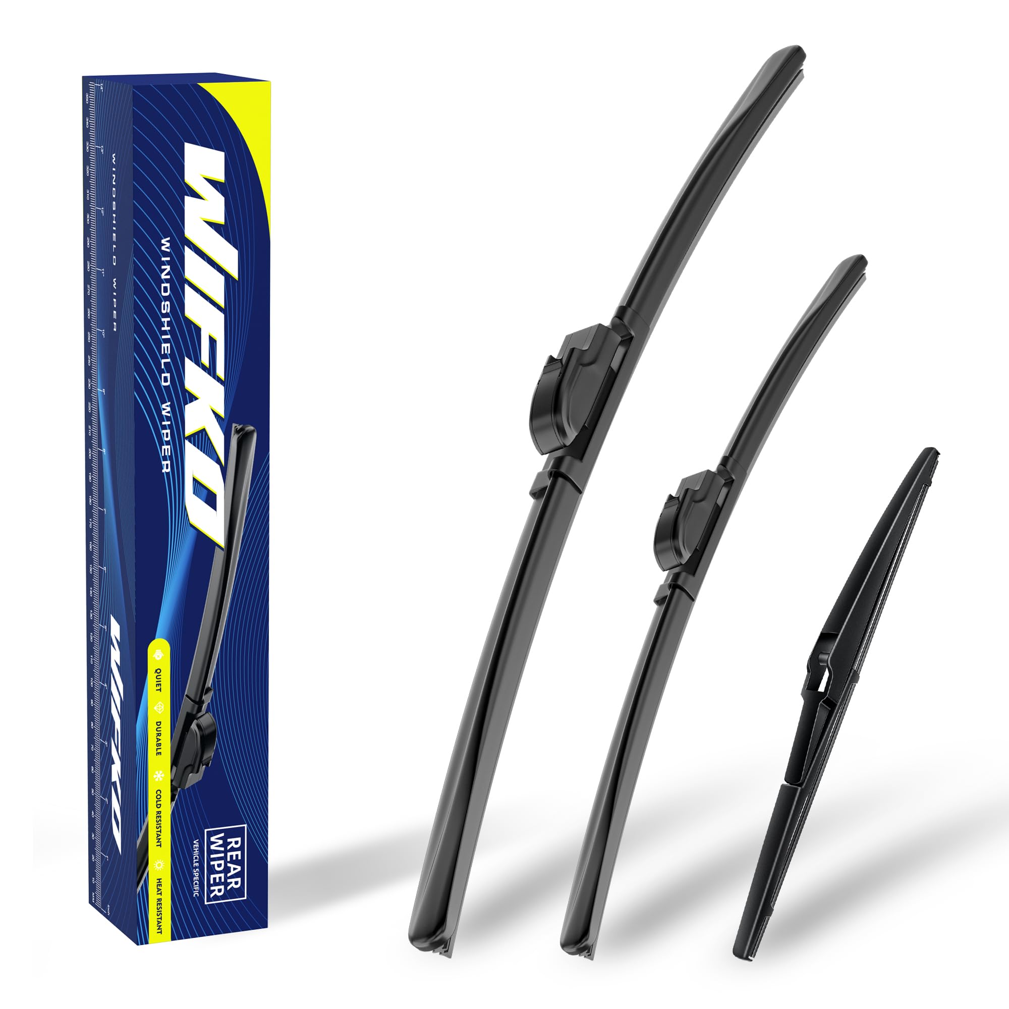 Wifko Scheibenwischer Kompatibel für Mazda CX-5 CX5 KE MK1 2012-2016, Wischerblätter Vorne + Hinten, Set Frontscheibenwischer und heckscheibenwischer, Auto Scheibenwischer Zubehör für Mazda CX-5 KE MK1 2012-2016 Angebot bei HelloDeals