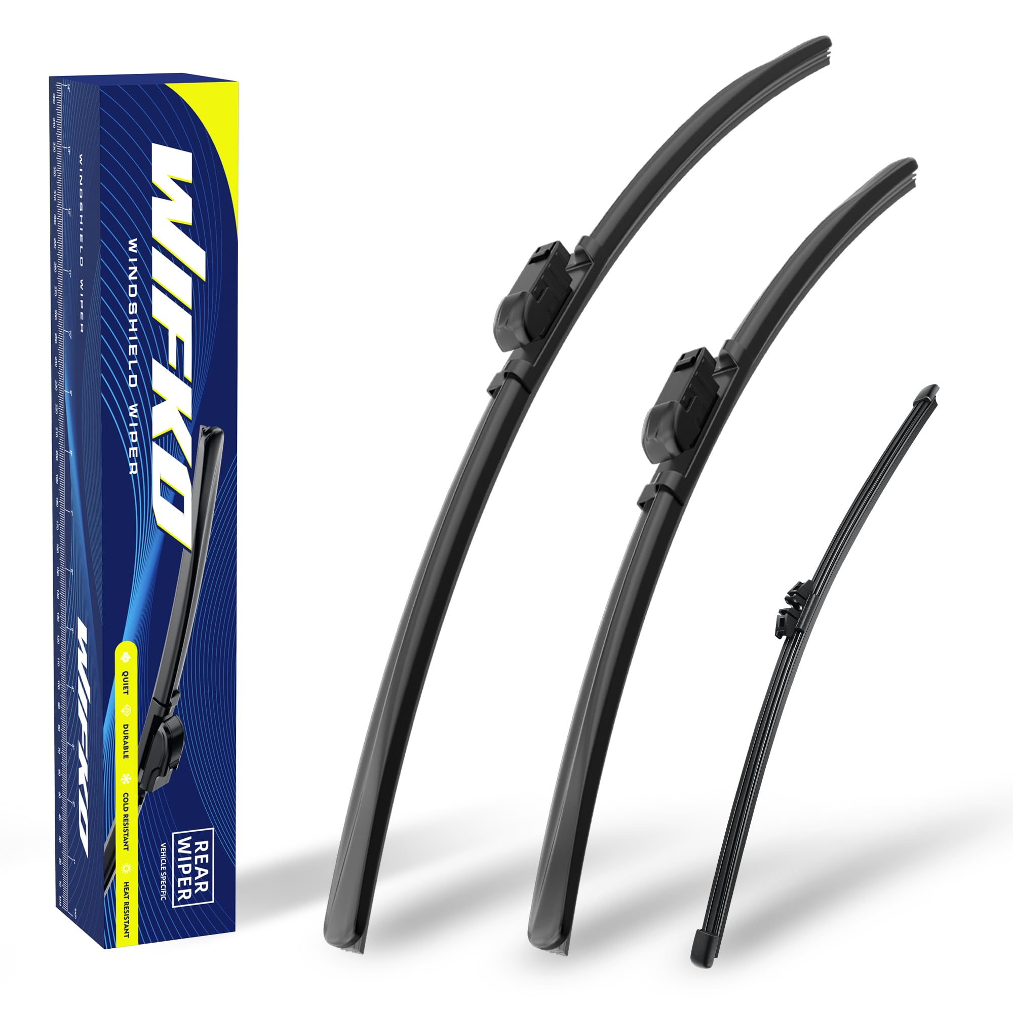 Wifko Scheibenwischer Kompatibel für BMW X3 G01 X3 M X3 M40 X3 M50 2018-2024, für BMW iX3 2020-2024, Set Frontscheibenwischer und heckscheibenwischer, Set für Scheibenwischer Vorne + Hinten für BMW X3 2018-2024 & iX3 2020-2024 Angebot bei HelloDeals