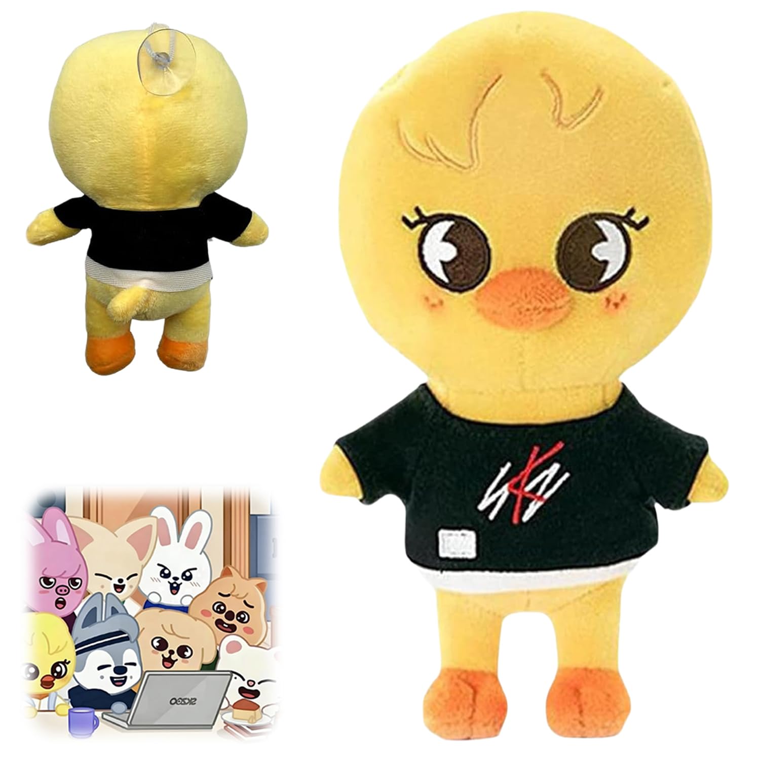 WELLXUNK Stray Kids Plushie, Stray Kids Kuscheltier, für Fans, Weihnachts, Geburtstag (A) Angebot bei HelloDeals