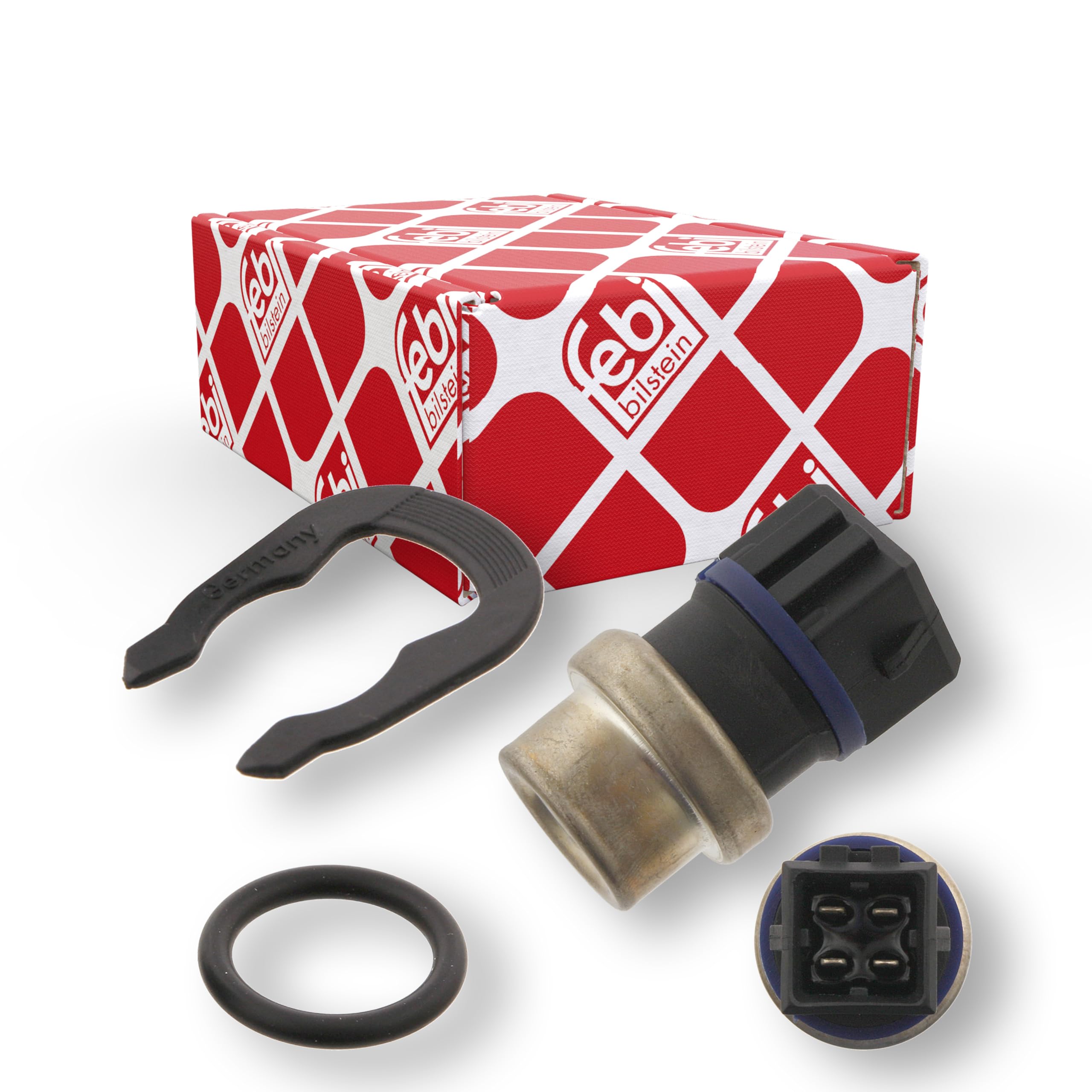 febi bilstein 39142 Kühlmitteltemperatursensor mit Dichtung und Haltefeder, 1 Stück Angebot bei HelloDeals