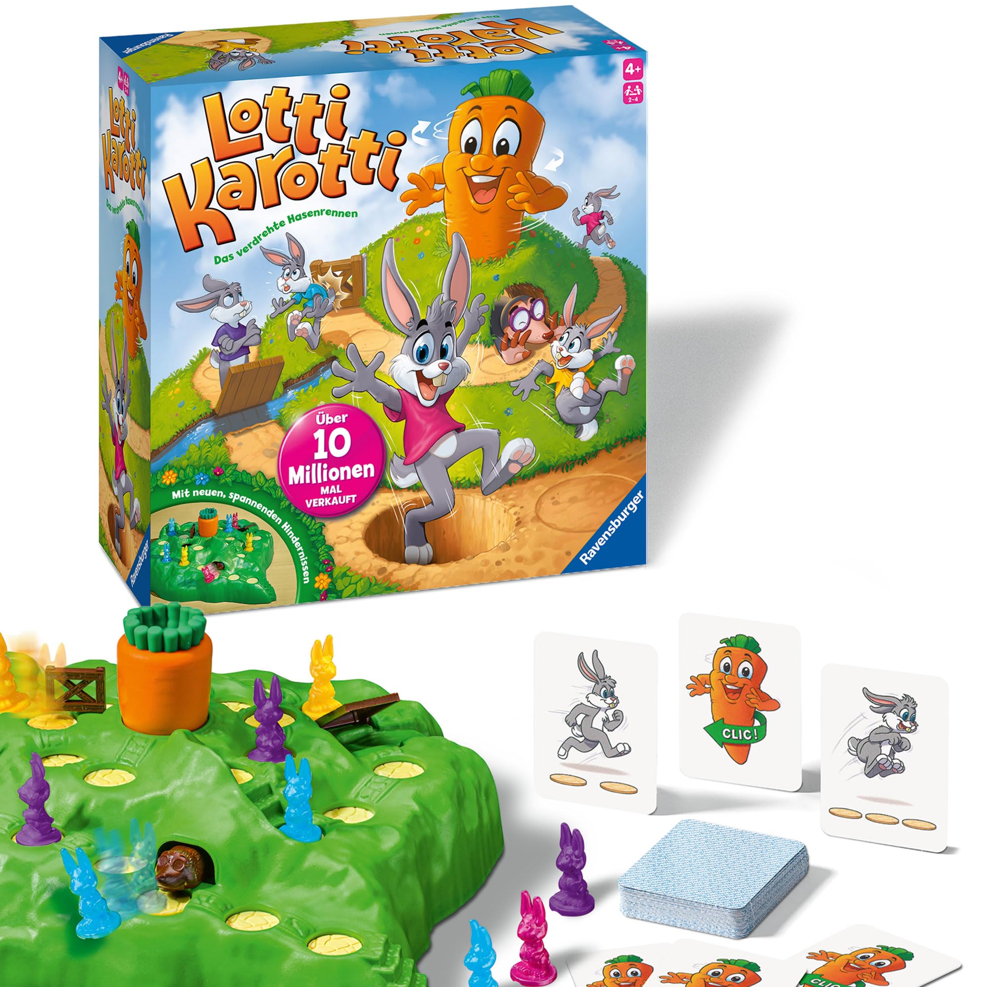 Ravensburger Kinderspiele 22343 - Lotti Karotti - Wettlaufspiel für 2 bis 4 Spieler, Kinderspiel ab 4 Jahren - Geburtstagsgeschenke Angebot bei HelloDeals