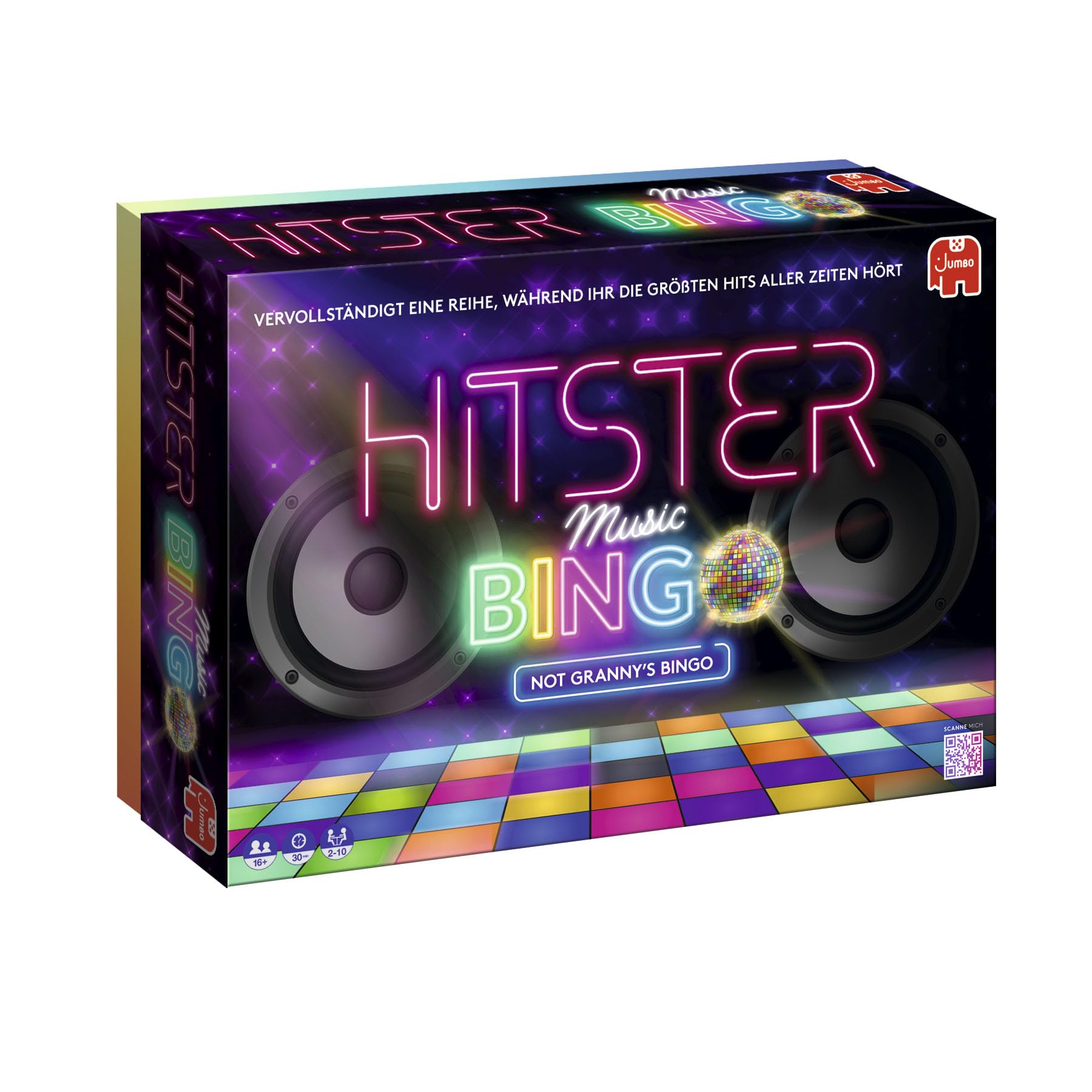 Hitster Bingo, Musik-Brettspiel, ab 12 Jahren, 2-6 Spieler, Perfekt für Spielabende, Partys und Familienspaß, Deutsch (DE) Angebot bei HelloDeals