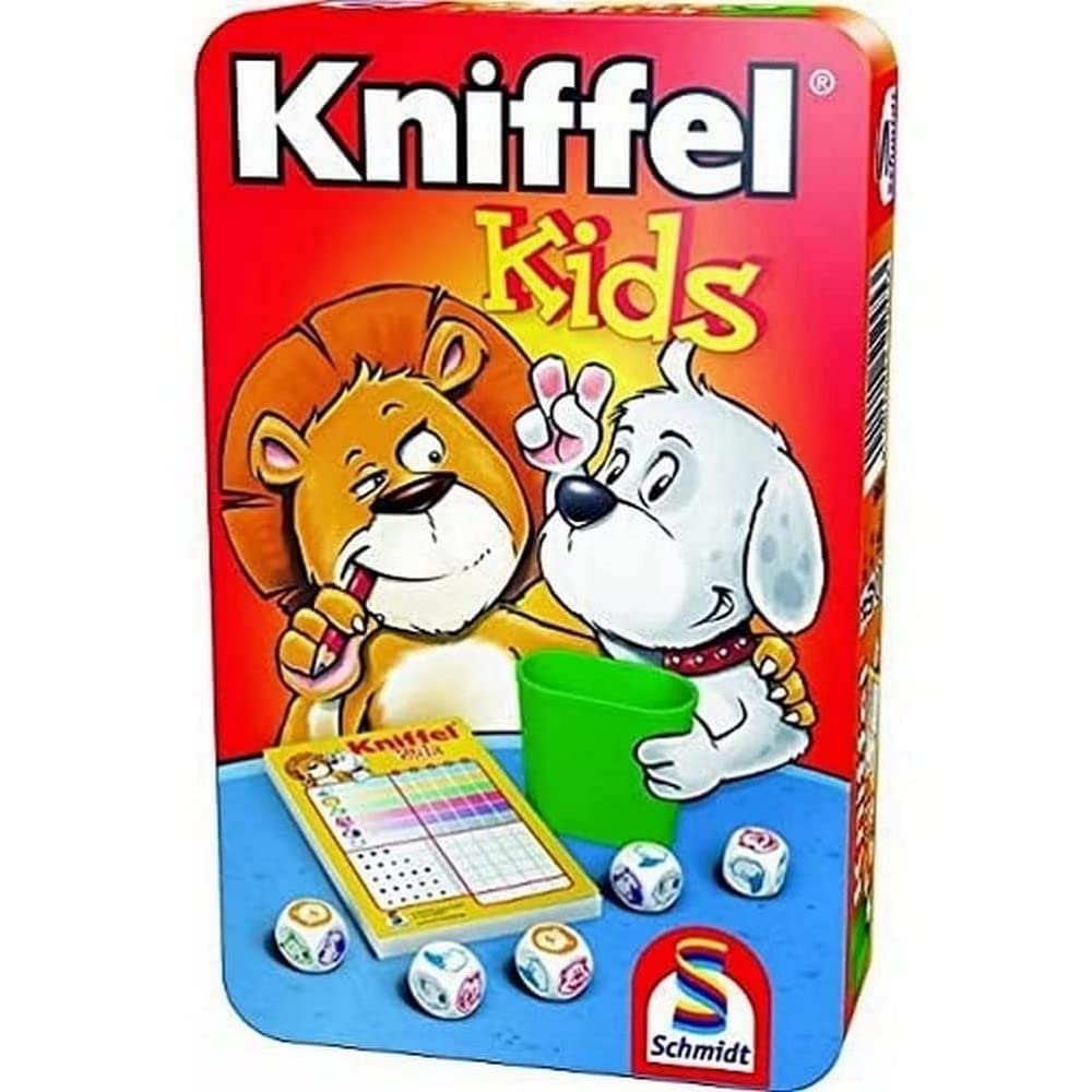 Schmidt Spiele 51245 Kniffel Kids, Bring mich mit Spiel in der Metalldose Single Angebot bei HelloDeals