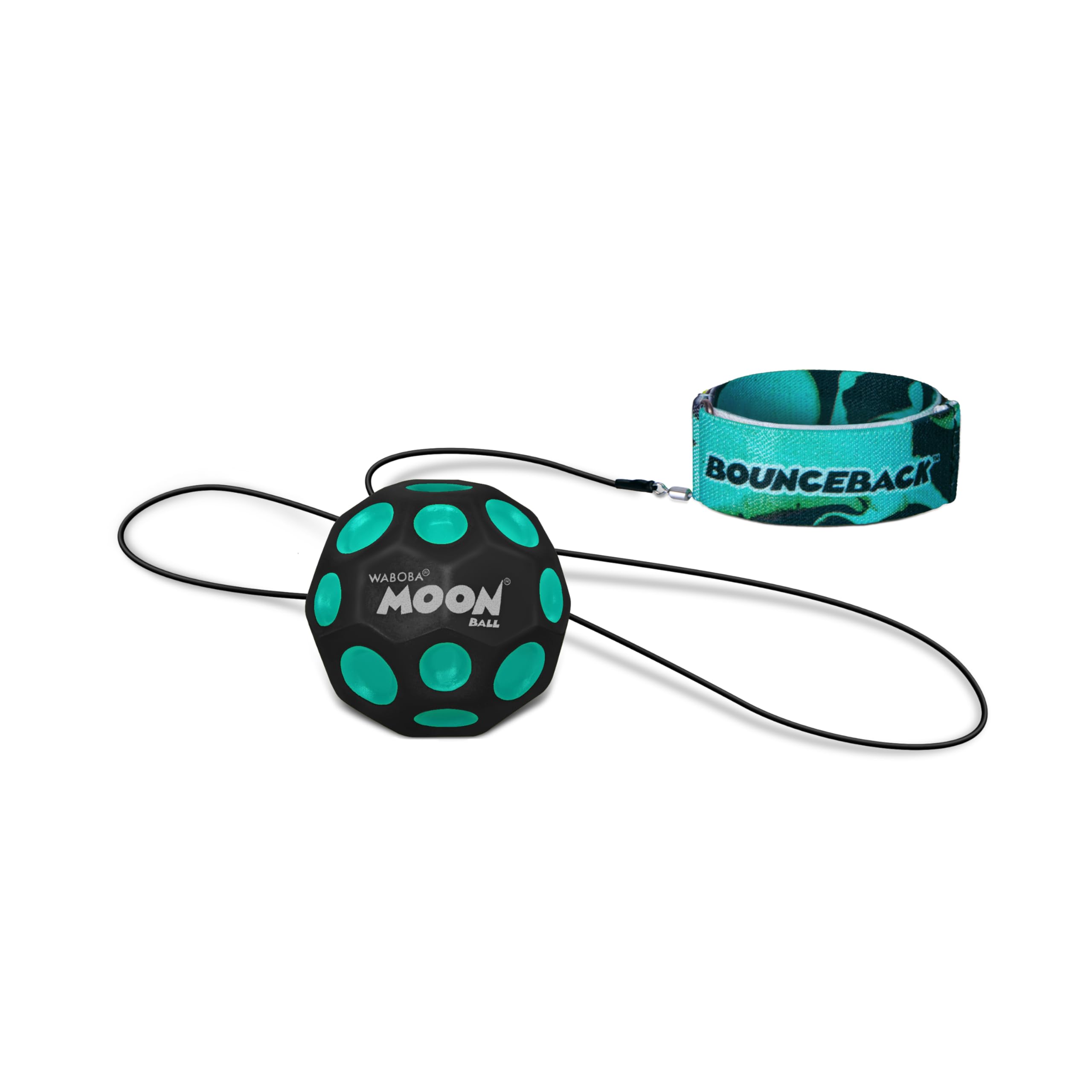 Waboba Bounceback x Returning Moon Ball - Leicht zu Greifen, Blau - (60 mm), Einheitsgröße Angebot bei HelloDeals