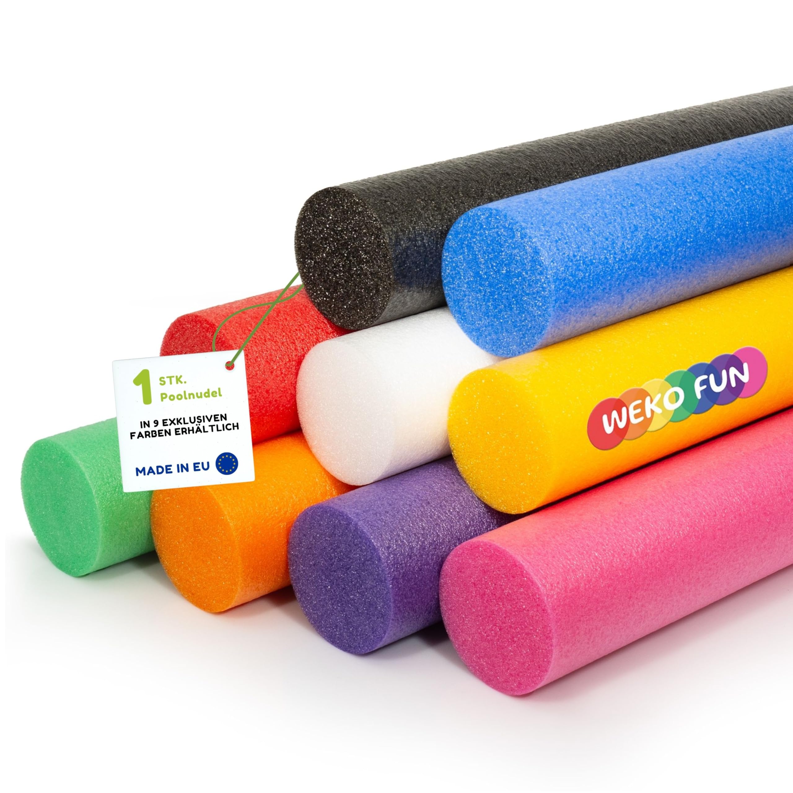 WeKo FUN Schwimmnudel für Kinder & Erwachsene 160 cm - 1 Stück Lange Poolnudel - 9 Farben zur Auswahl - Schwimmhilfe für Pool, Strand & Wasserspiele - Wasserspielzeug - Wassernudel - Water Noodle Orange Angebot bei HelloDeals
