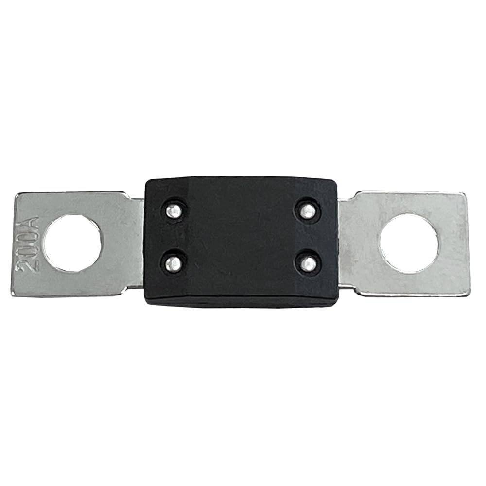 Offgridtec 200A MEGA Sicherung Set für 48V DC Systeme, Hochstrom-Streifen-Sicherungen mit Kupferanschlüssen, Niedrigkontaktwiderstand, Funken-Schutz, Schraubbefestigung, RoHS & UL zertifiziert, 5-Pack Angebot bei HelloDeals