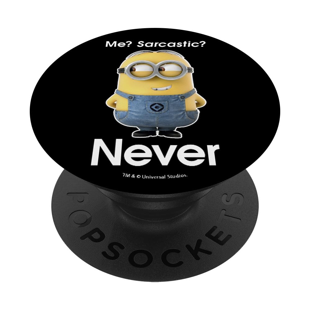 Despicable Me Minions Me Sarcastic Never PopSockets Klebender PopGrip Adhesive PopGrip Angebot bei HelloDeals