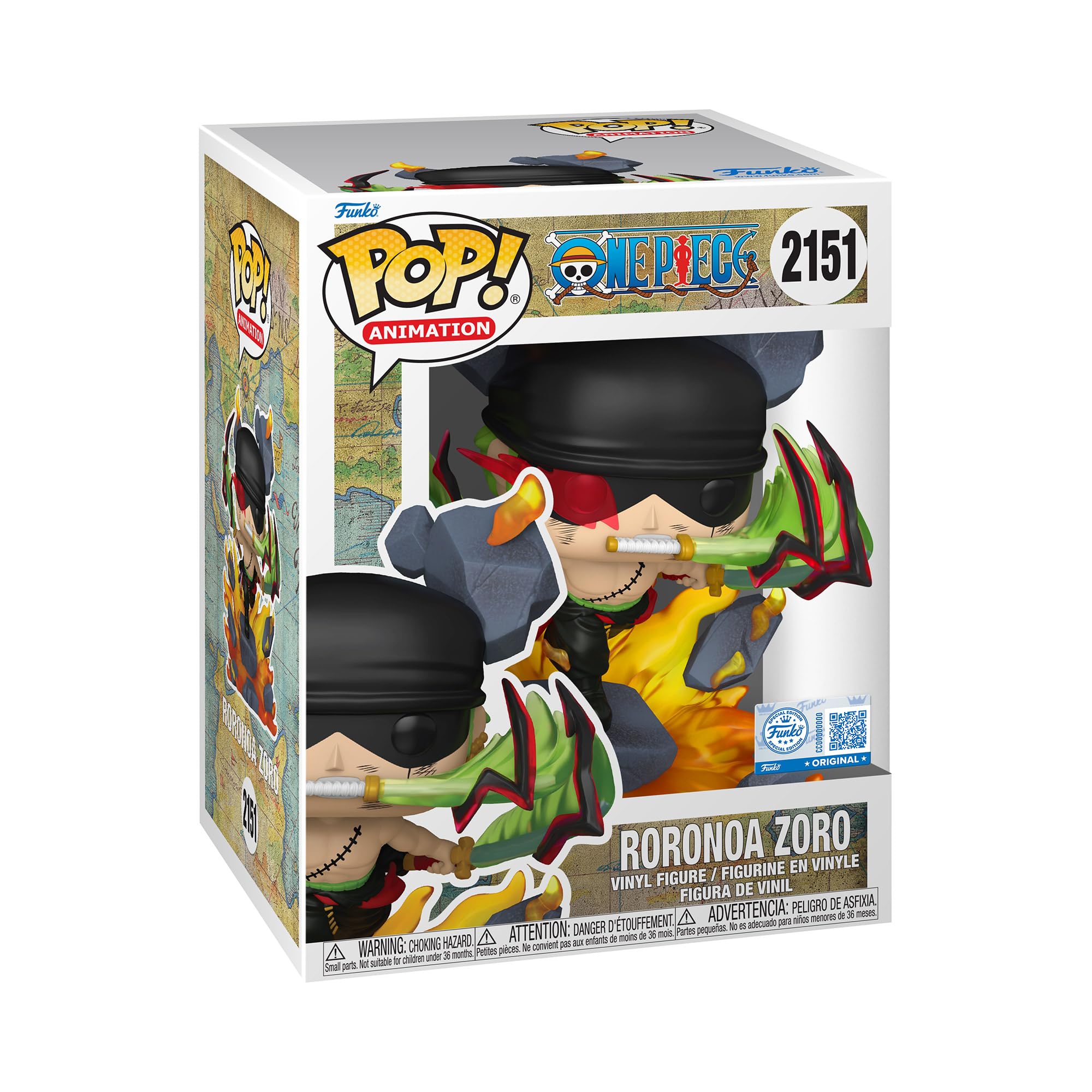 Funko Pop! Premium: One Piece - Roronoa Zoro - (KOH) - Lorenor Zorro- Amazon-Exklusiv - Vinyl-Sammelfigur - Geschenkidee - Offizielle Handelswaren - Spielzeug Für Kinder und Erwachsene Angebot bei HelloDeals