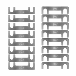 Streifensicherungen Blattsicherung Flachsicherungsstreifen 16 Stk Auto Sicherung 30A 40A 50A 60A 70A 80A 100A 110A 125A 150A Maximale Spannung bis 32V, für PKW Wohnmobil (50A) Angebot bei HelloDeals