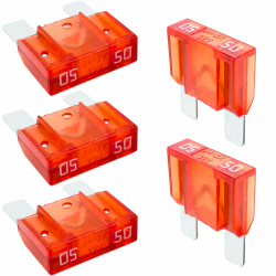 Tecside 50A KFZ Maxi Sicherungen | 5 Stück | 29mm Stecksicherungen für Stromdieb & Sicherungshalter 12V 24V 32V Flachsicherungen für Auto, Boot, Motorrad & Wohnmobil | iMaXX maxiOTO F9050 Rot 5 50A Angebot bei HelloDeals